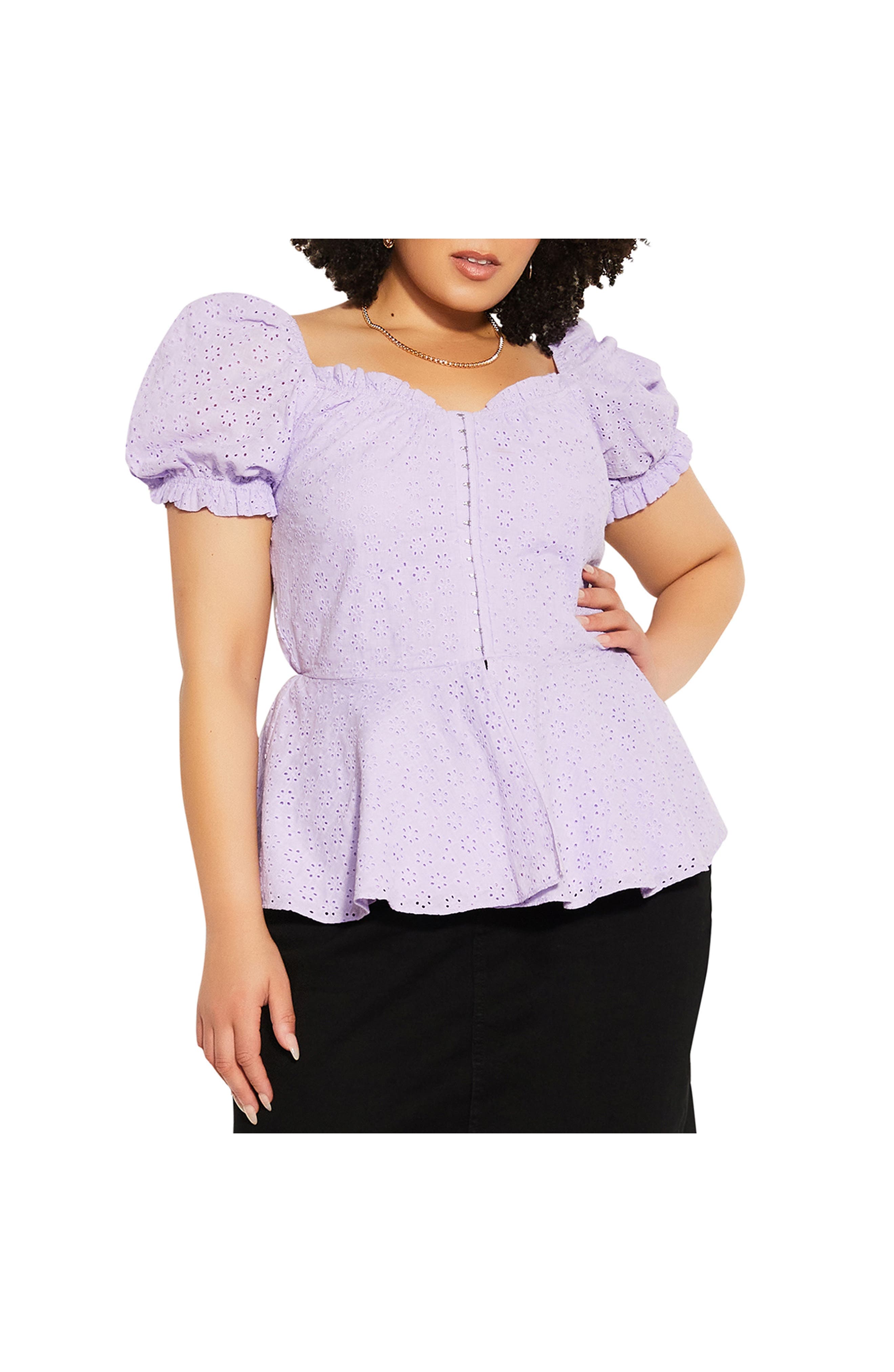 Sweet Broderie Cotton Top - image 1