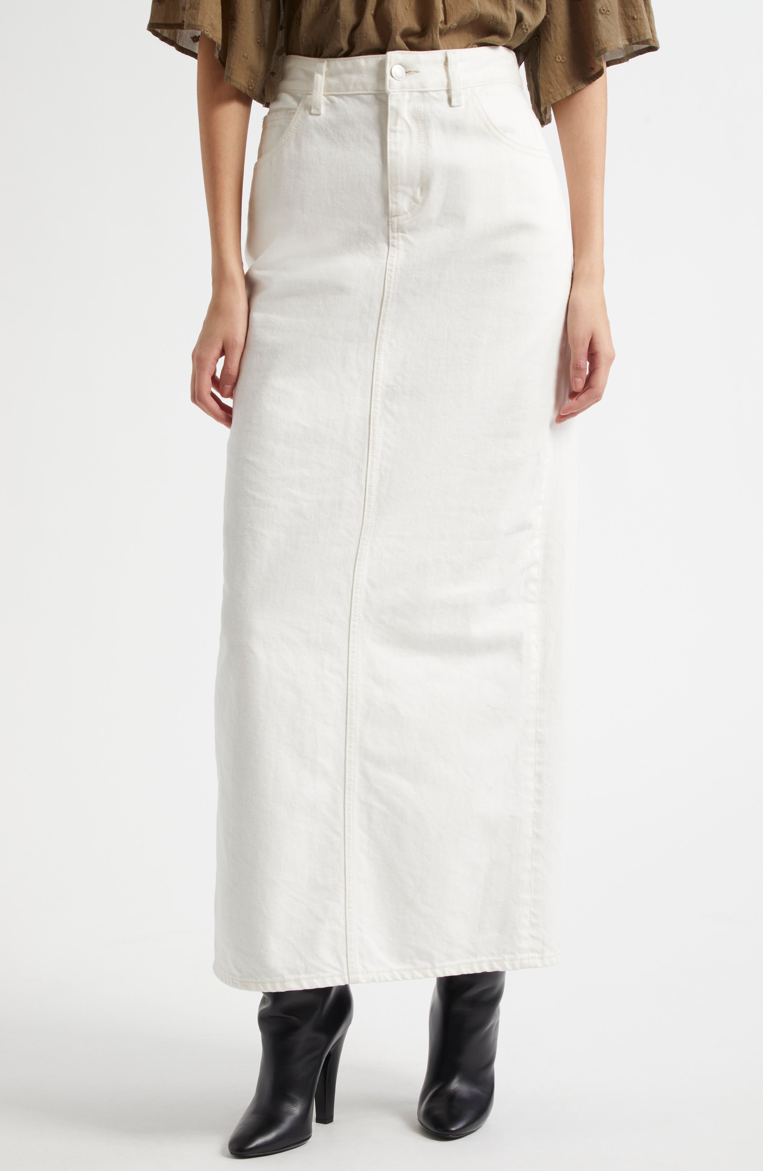 Ozzy Denim Maxi Skirt - image 1