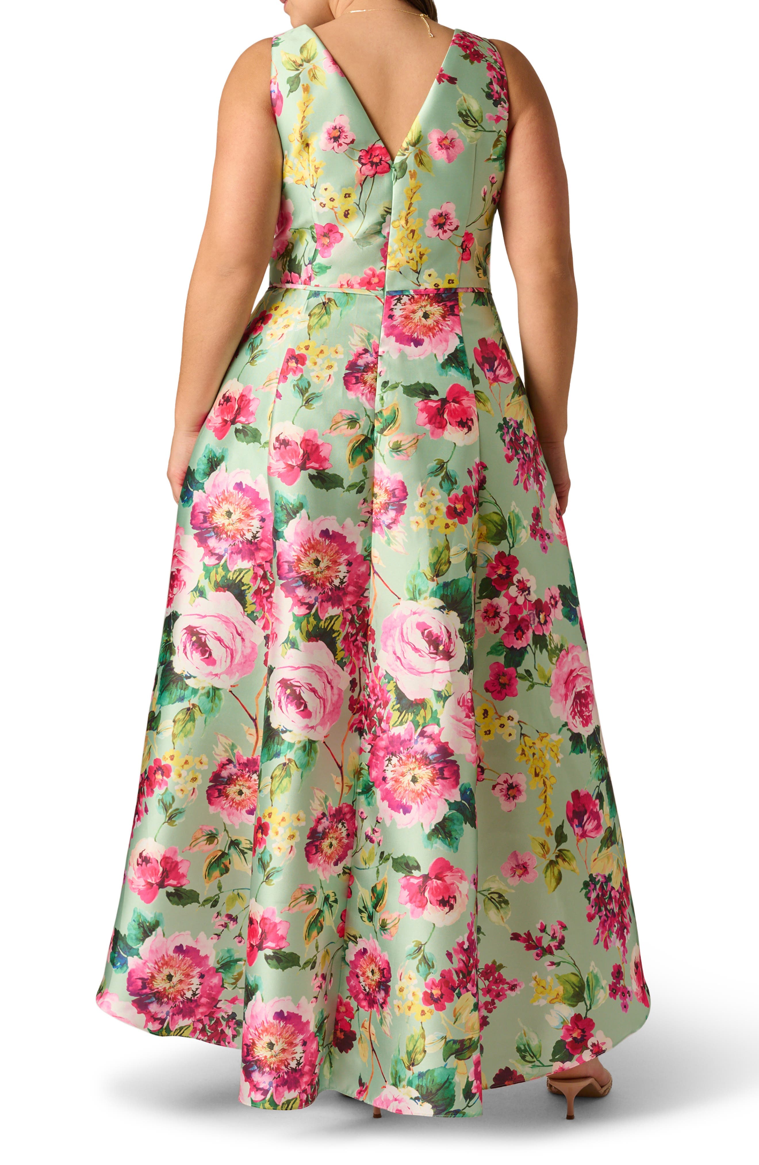 High-Low Fit & Flare Midi Cocktail Dress - image 2