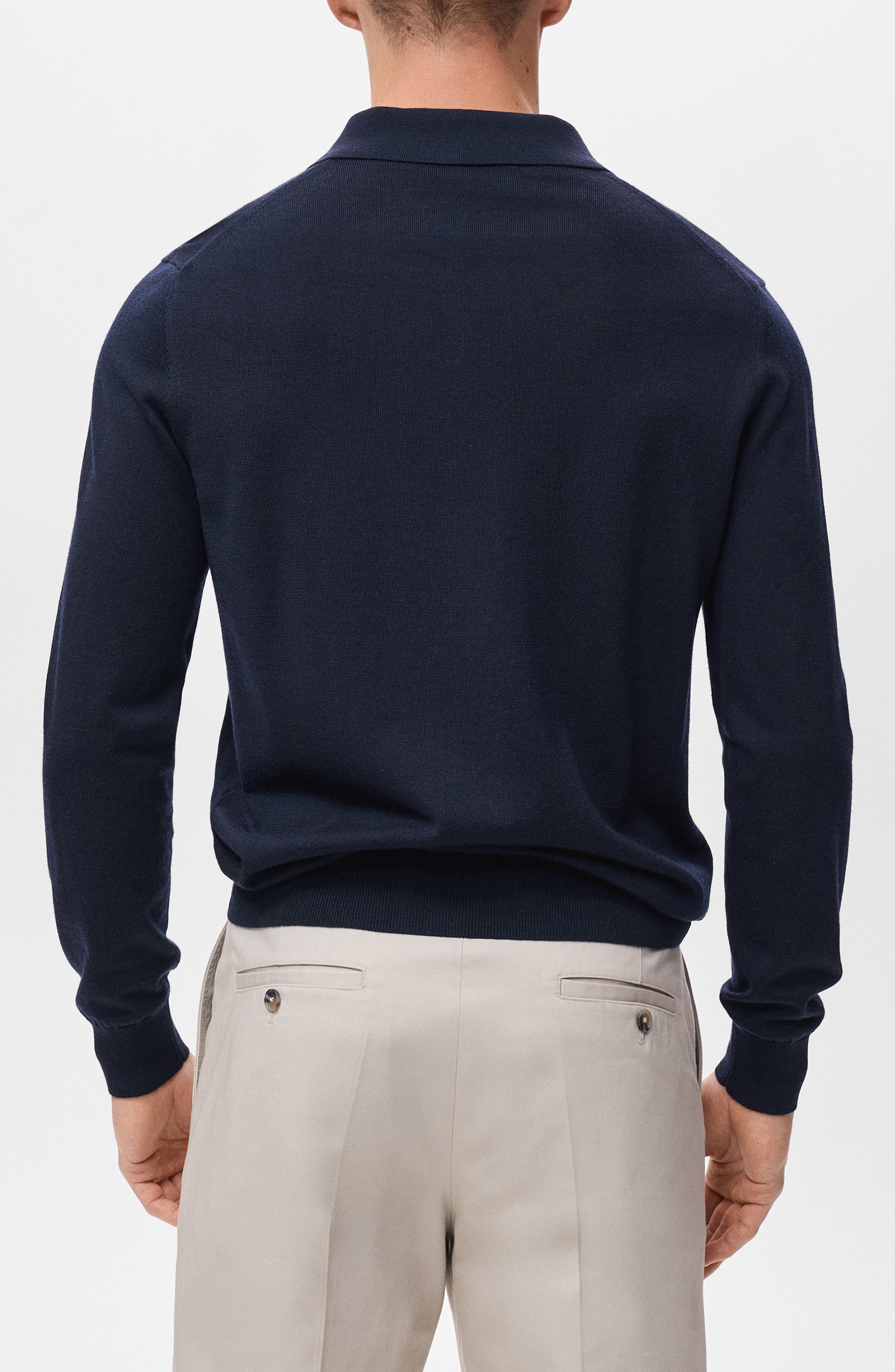 Wool Sweater Polo - image 2
