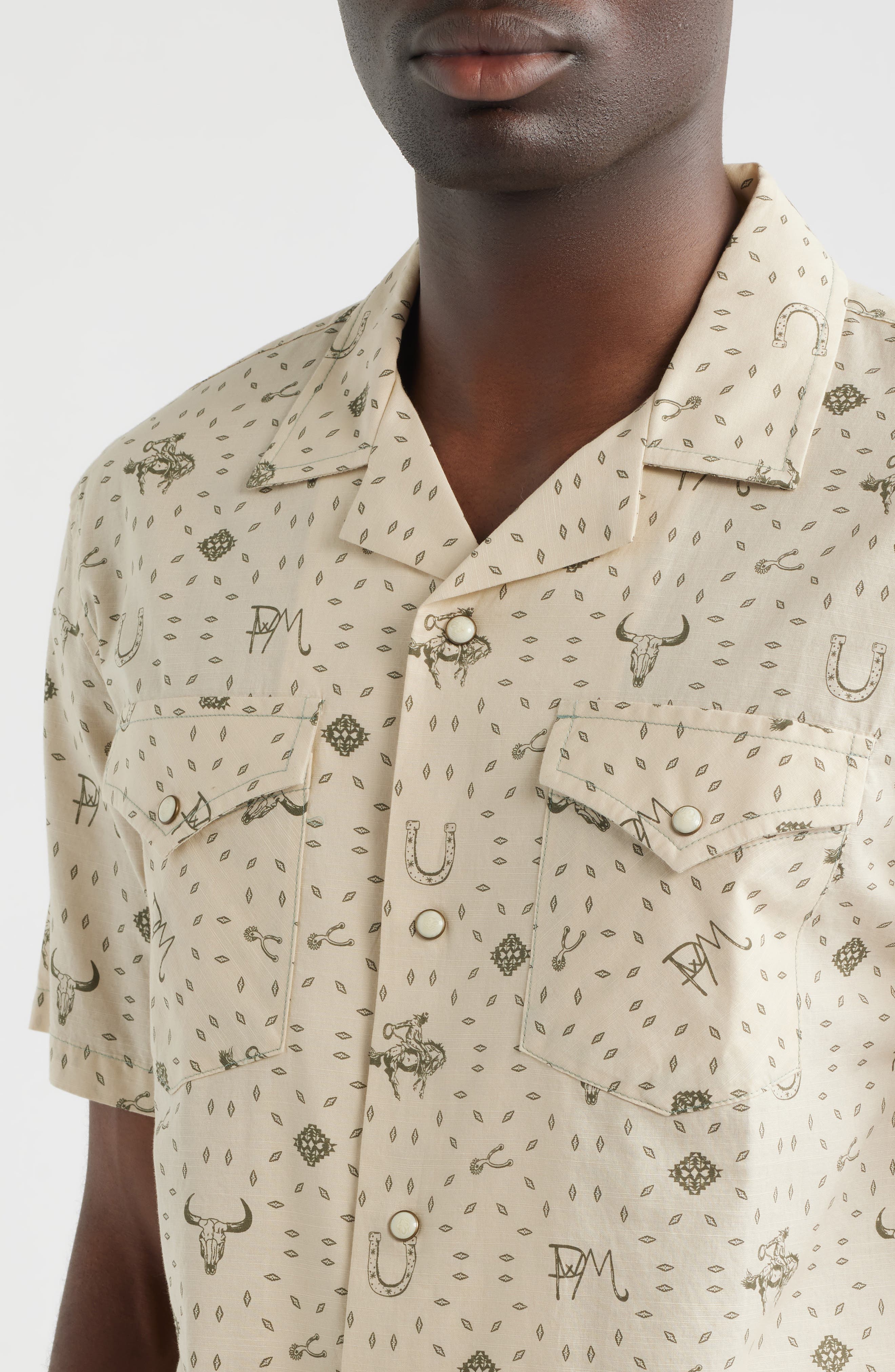 Short Sleeve Snap-Up Western Shirt - image 2