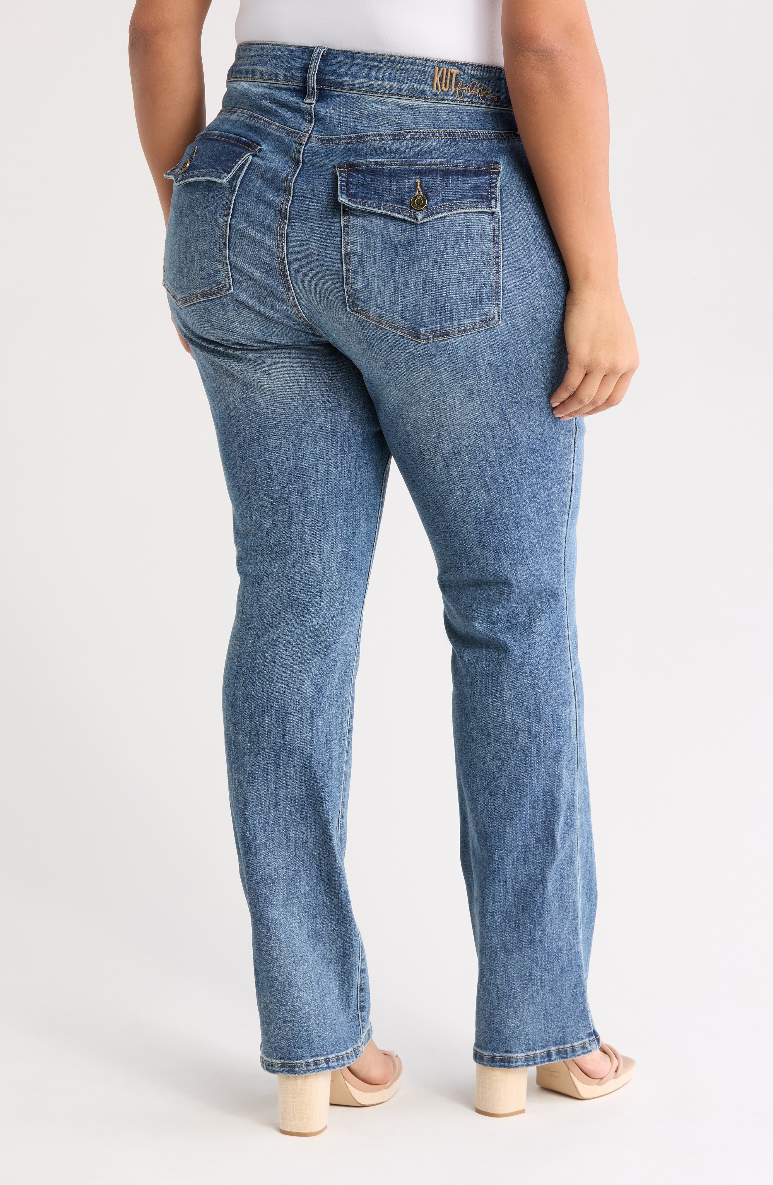 Nicole Flap Pocket Bootcut Jeans - image 2