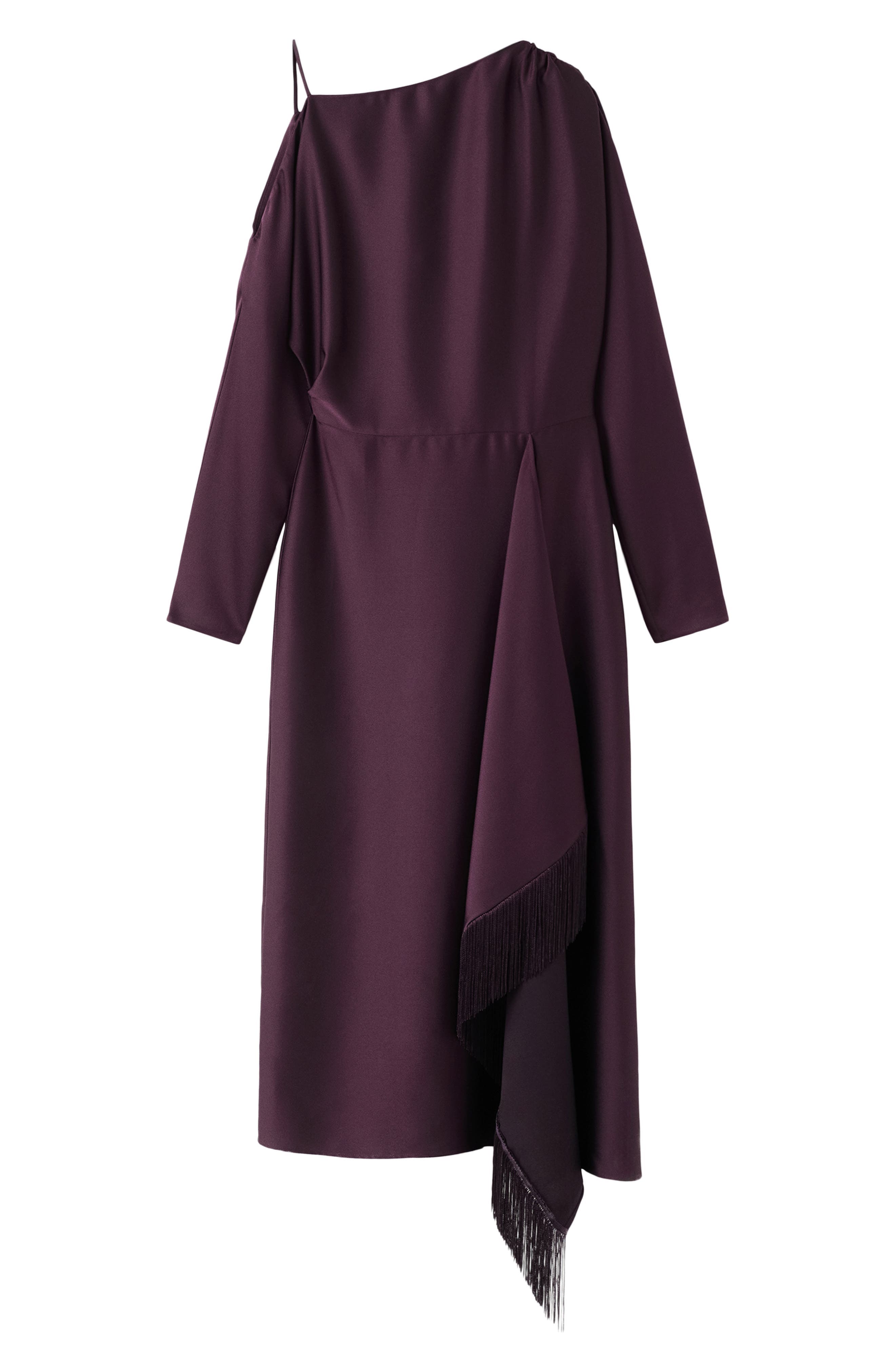 Asymmetric Long Sleeve Dress - image 1