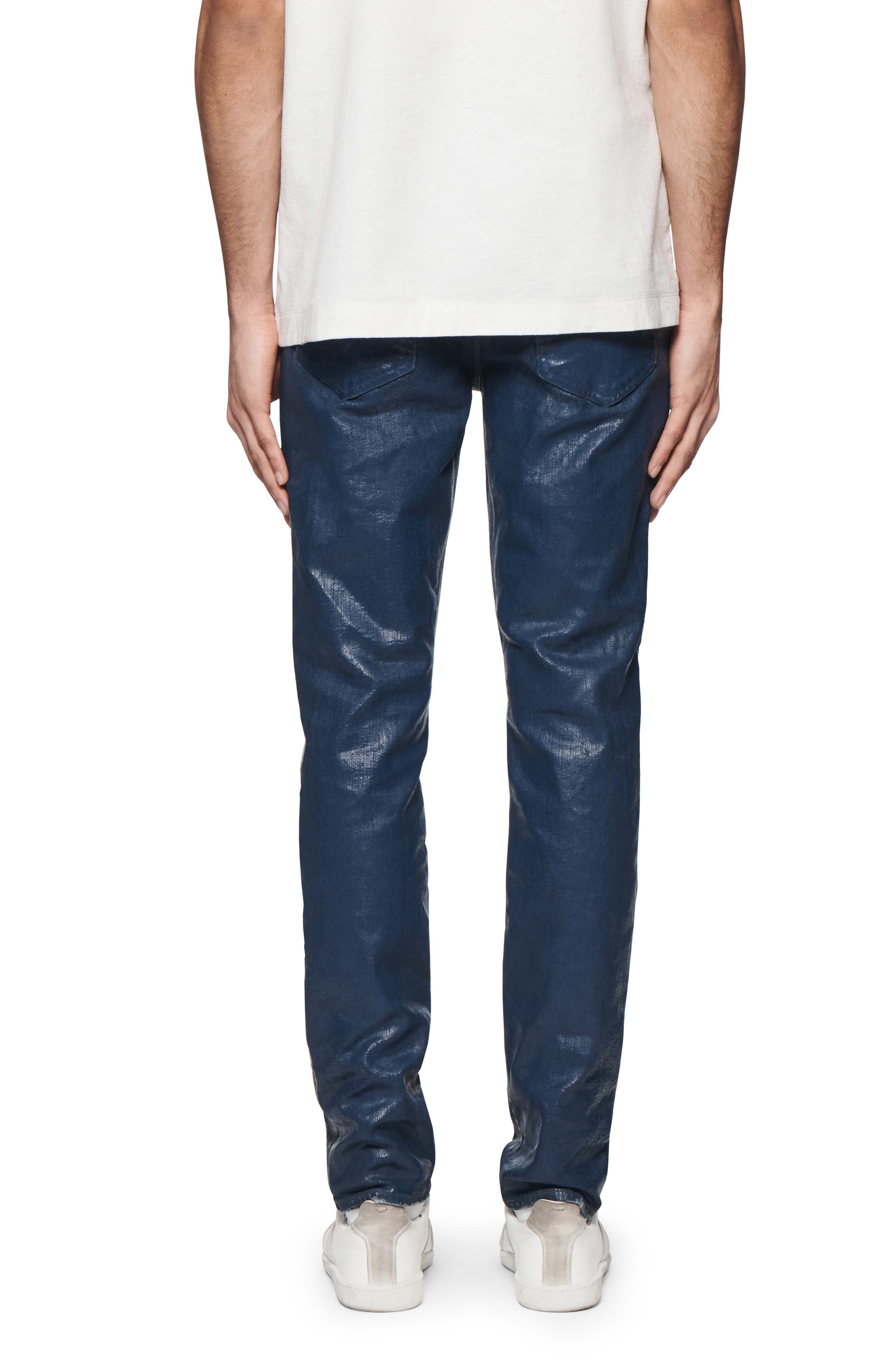 Paint Job Crackled Coated Skinny Jeans - image 2