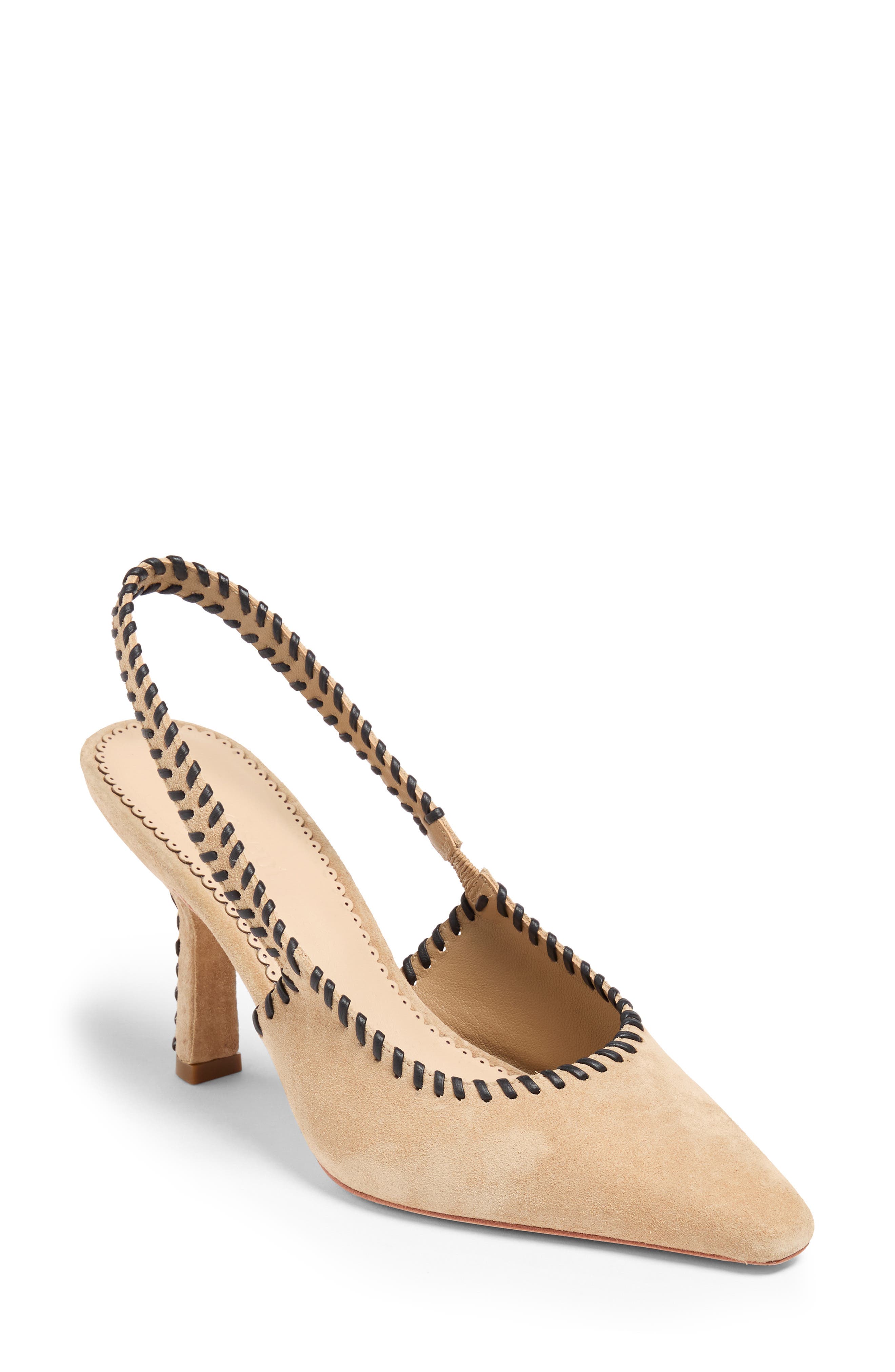 Suki Whipstitch Slingback Pump - image 1