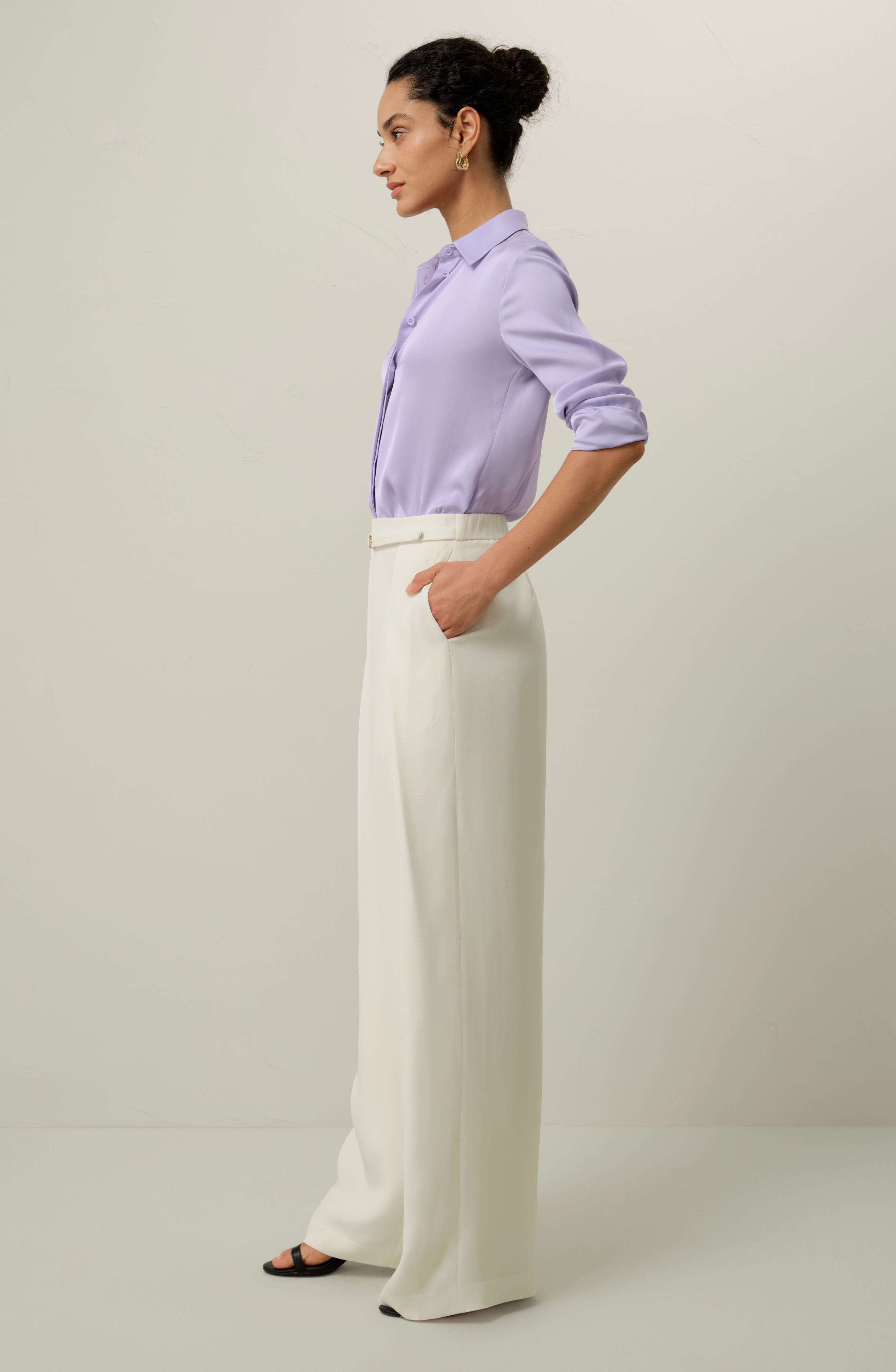 Stretch Double Georgette Shirt - image 2