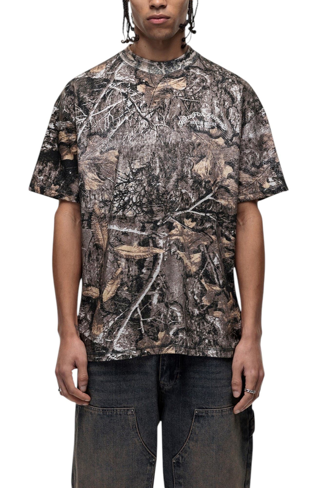 Woodland Camo Print T-Shirt - image 1