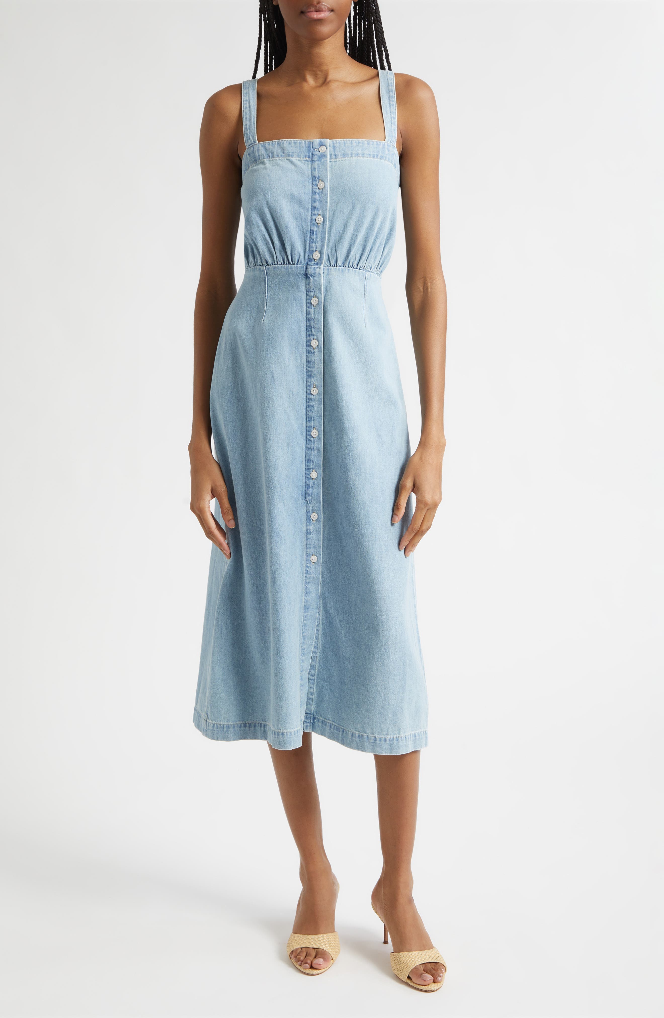 Delondra Denim Sundress - image 1