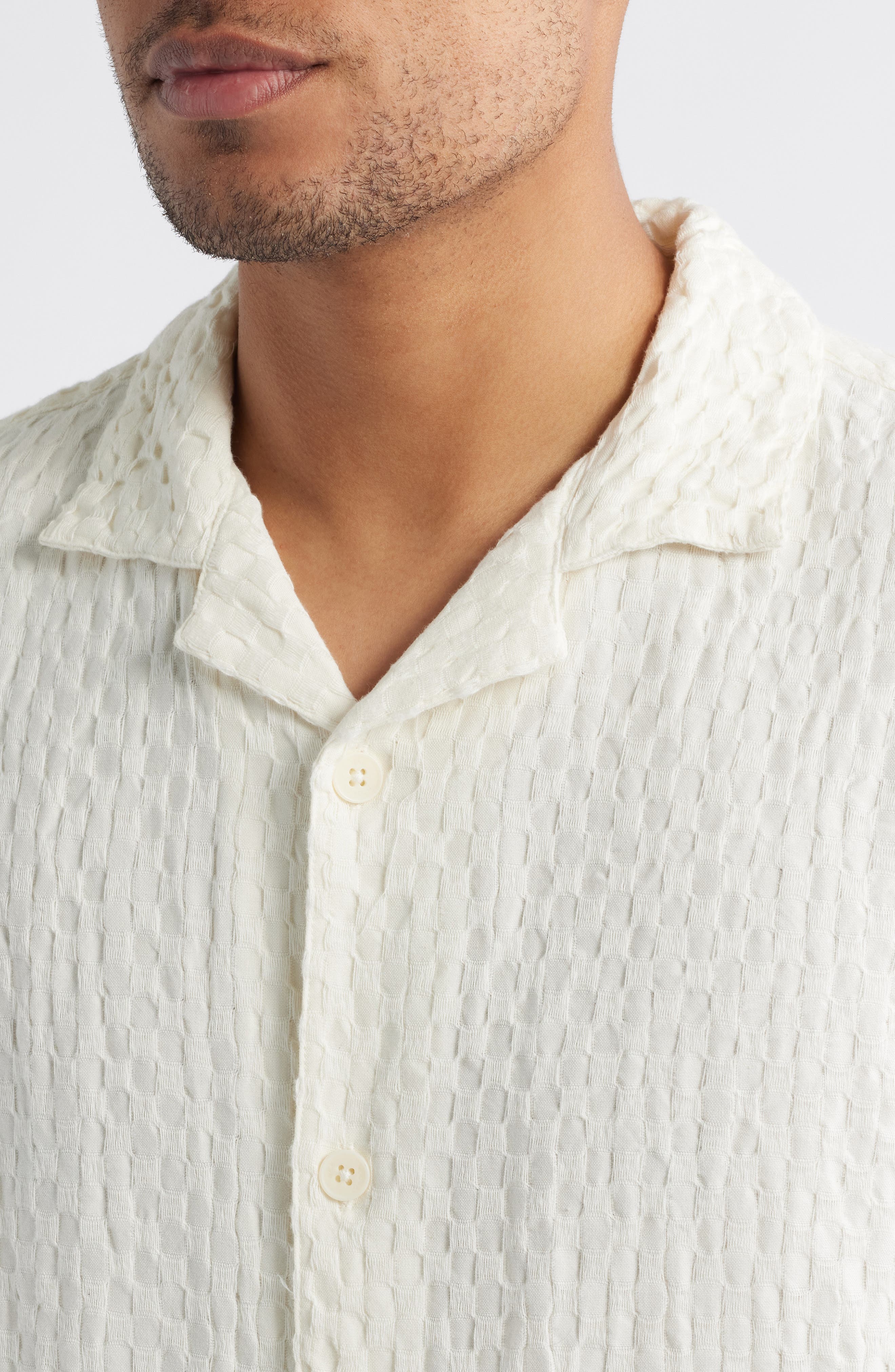 Lido Boxy Dobby Camp Shirt - image 2