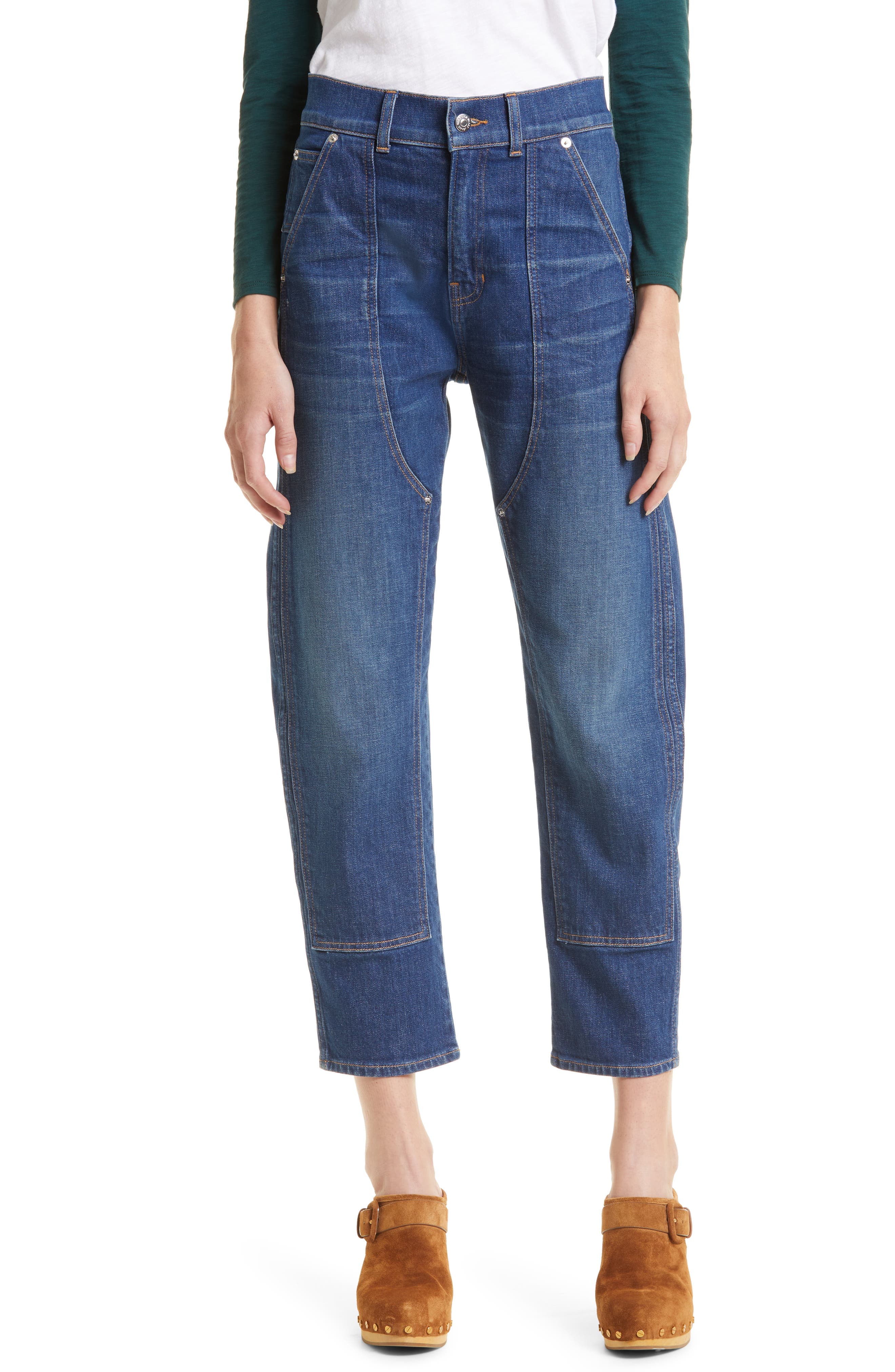 Charlie Chaps High Waist Ankle Barrel Jeans - image 1