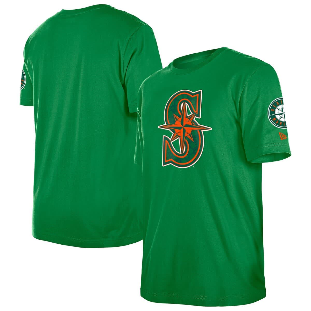 Men's New Era  Kelly Green Seattle Mariners St. Patrick's Day Shamrock Fill T-Shirt - image 1