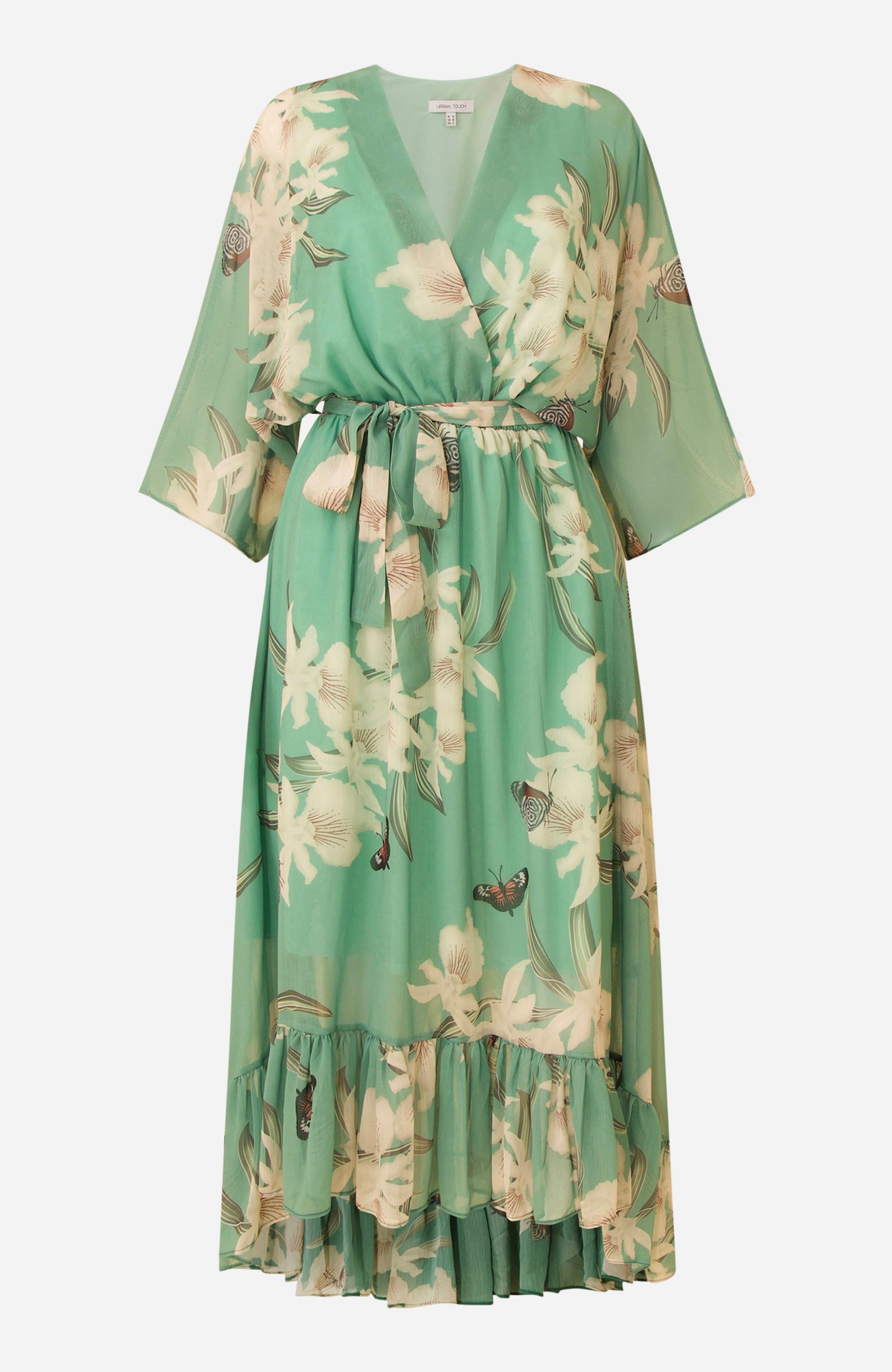 Dip Hem Sleeve Dress - image 2
