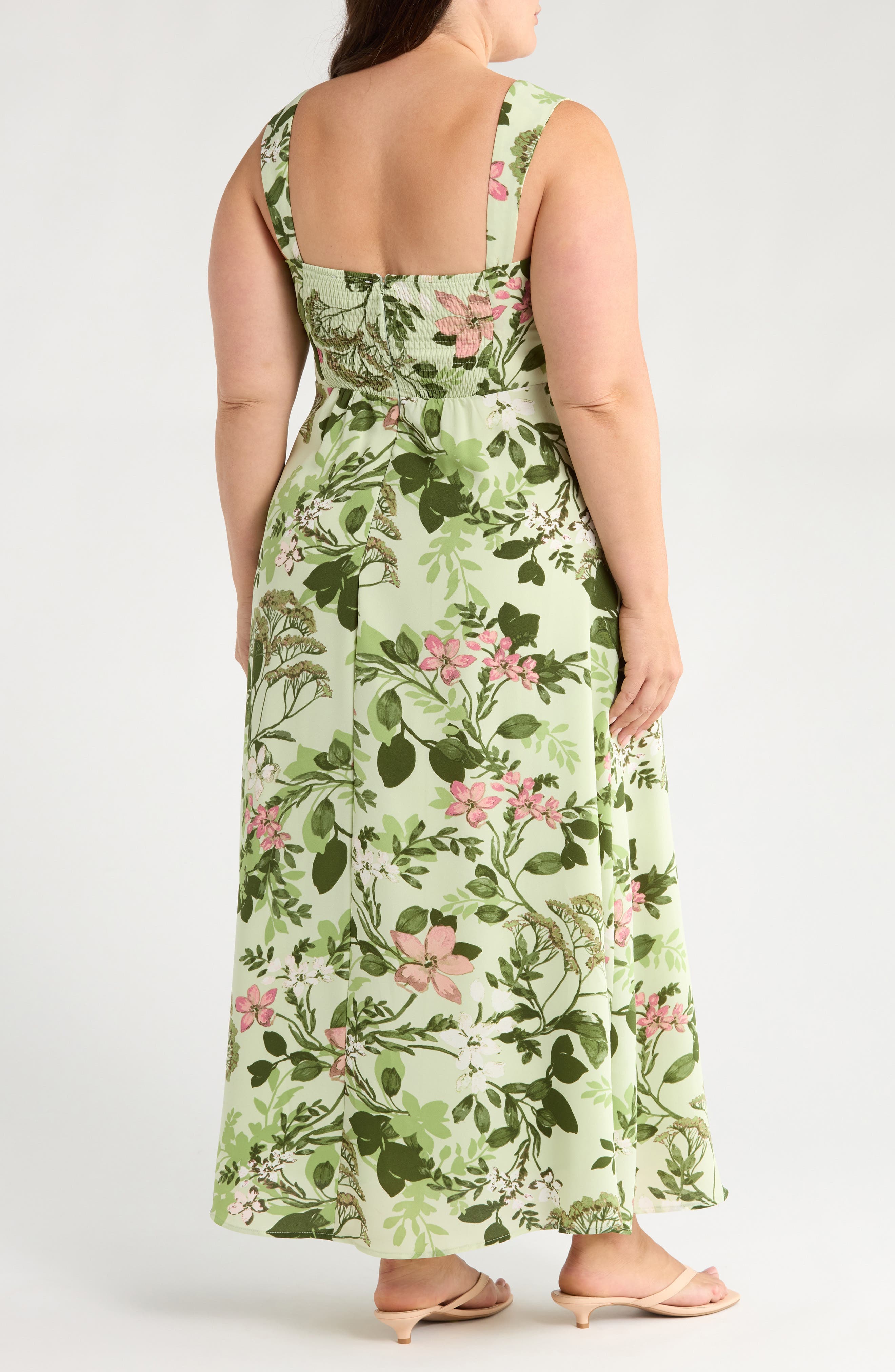 Zane Floral Bary Smocked Sundress - image 2