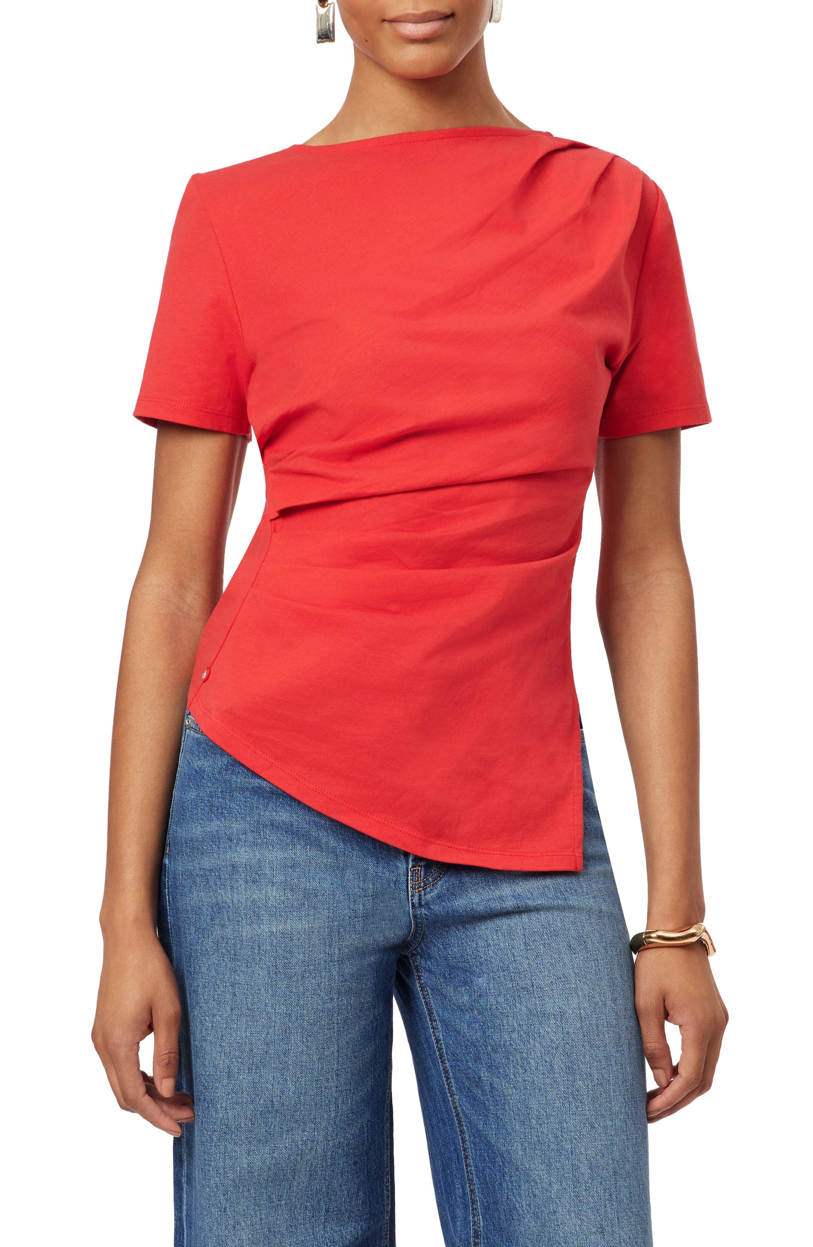 Gathered Asymmetric Tee - image 5