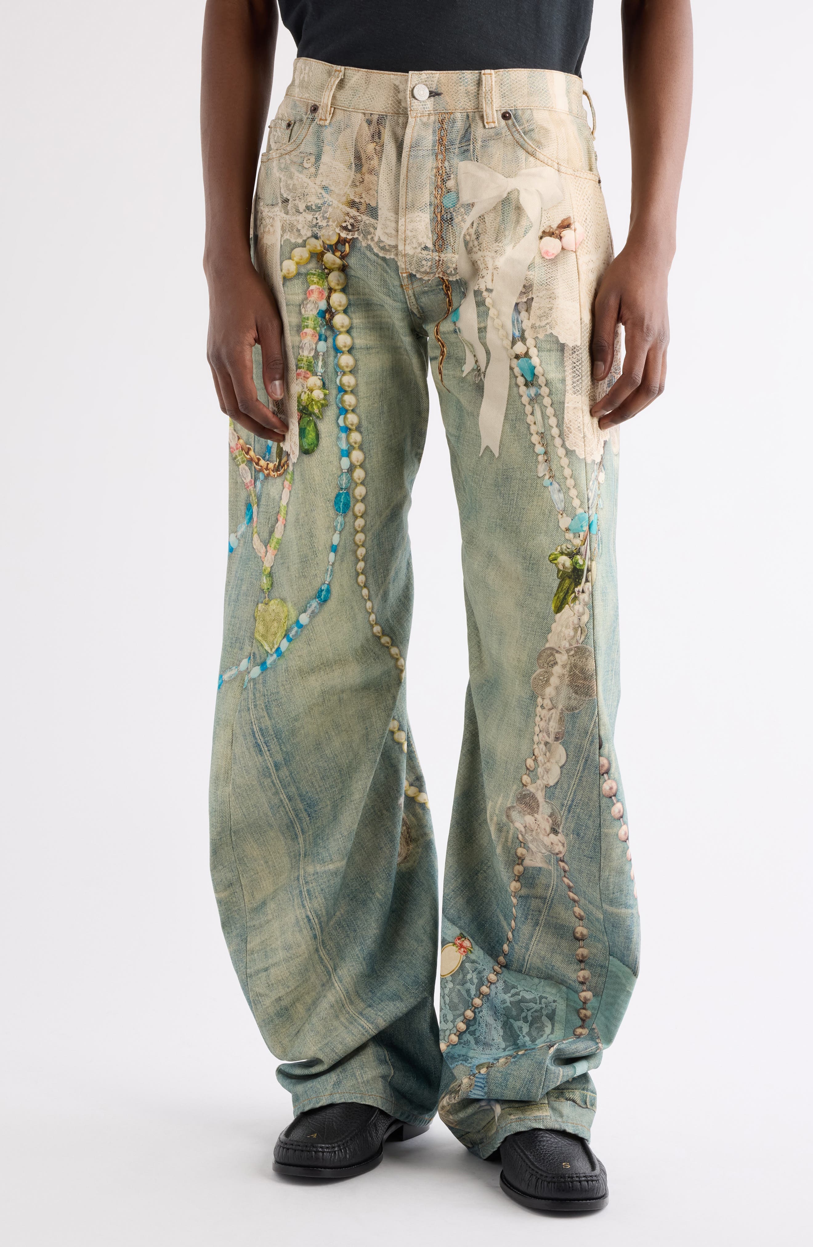 2006M Relaxed Fit Trompe l'Oeil Jeans - image 1