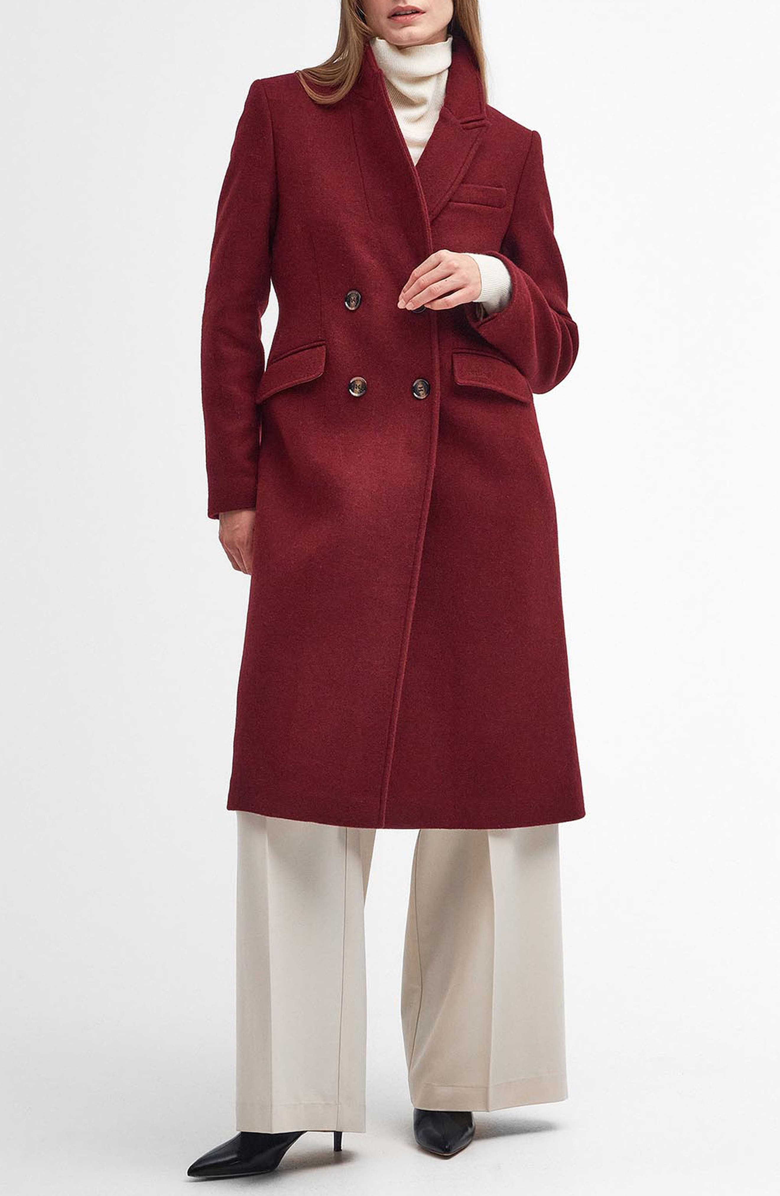 Marylin Double Breasted Wool Blend Coat - image 1