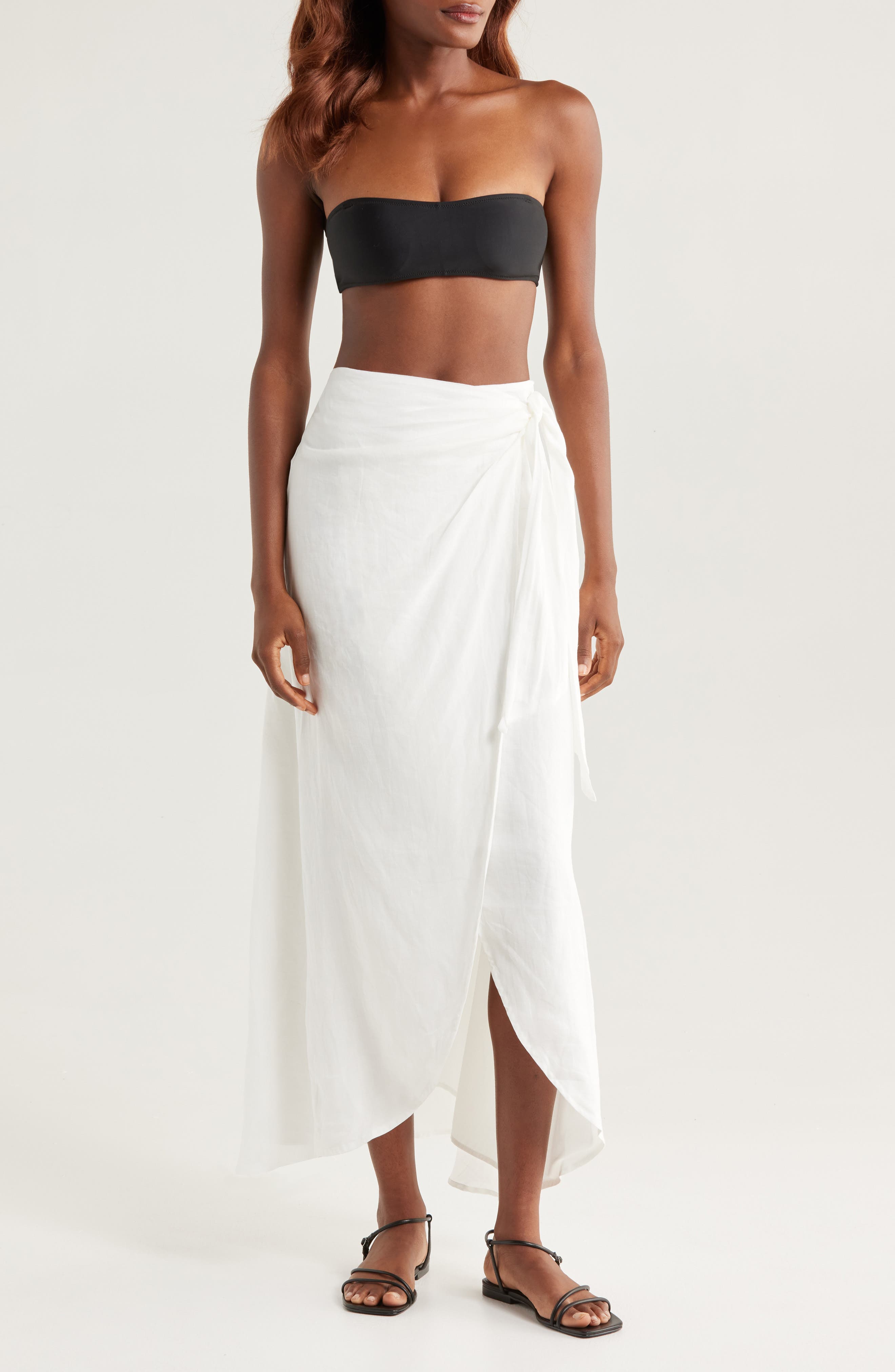 Lia Line Midi Cover-up Wrap Skirt - image 1
