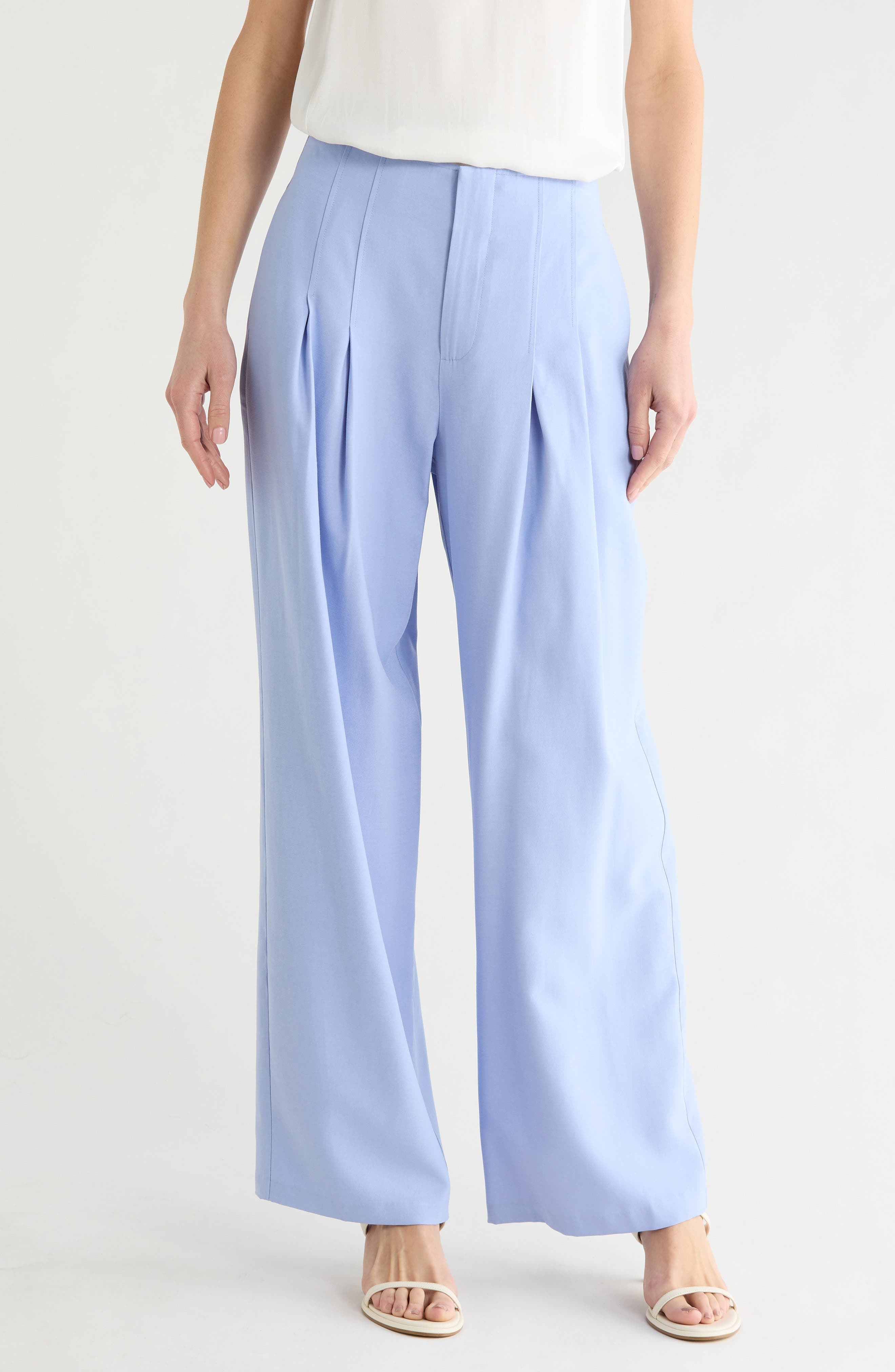 High Rise Pleated Wide Leg Pants - image 3