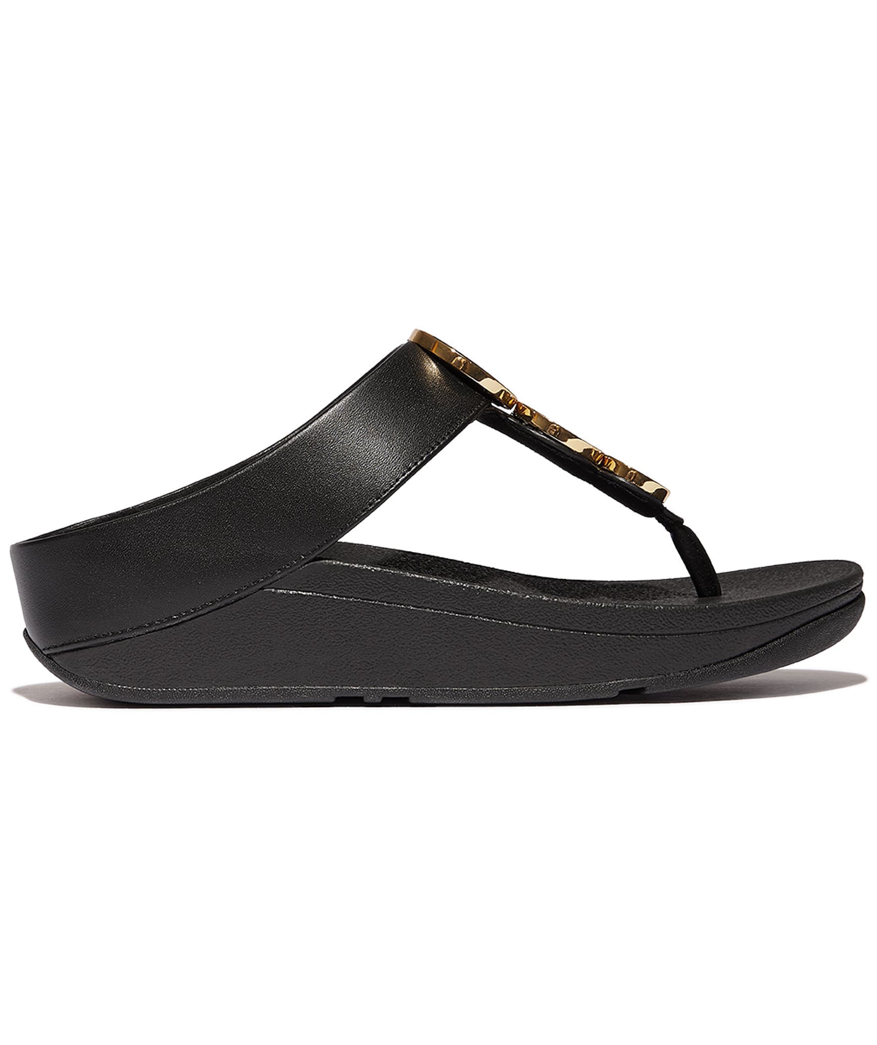 Fino Resin Hoop Lea Sandal - image 2