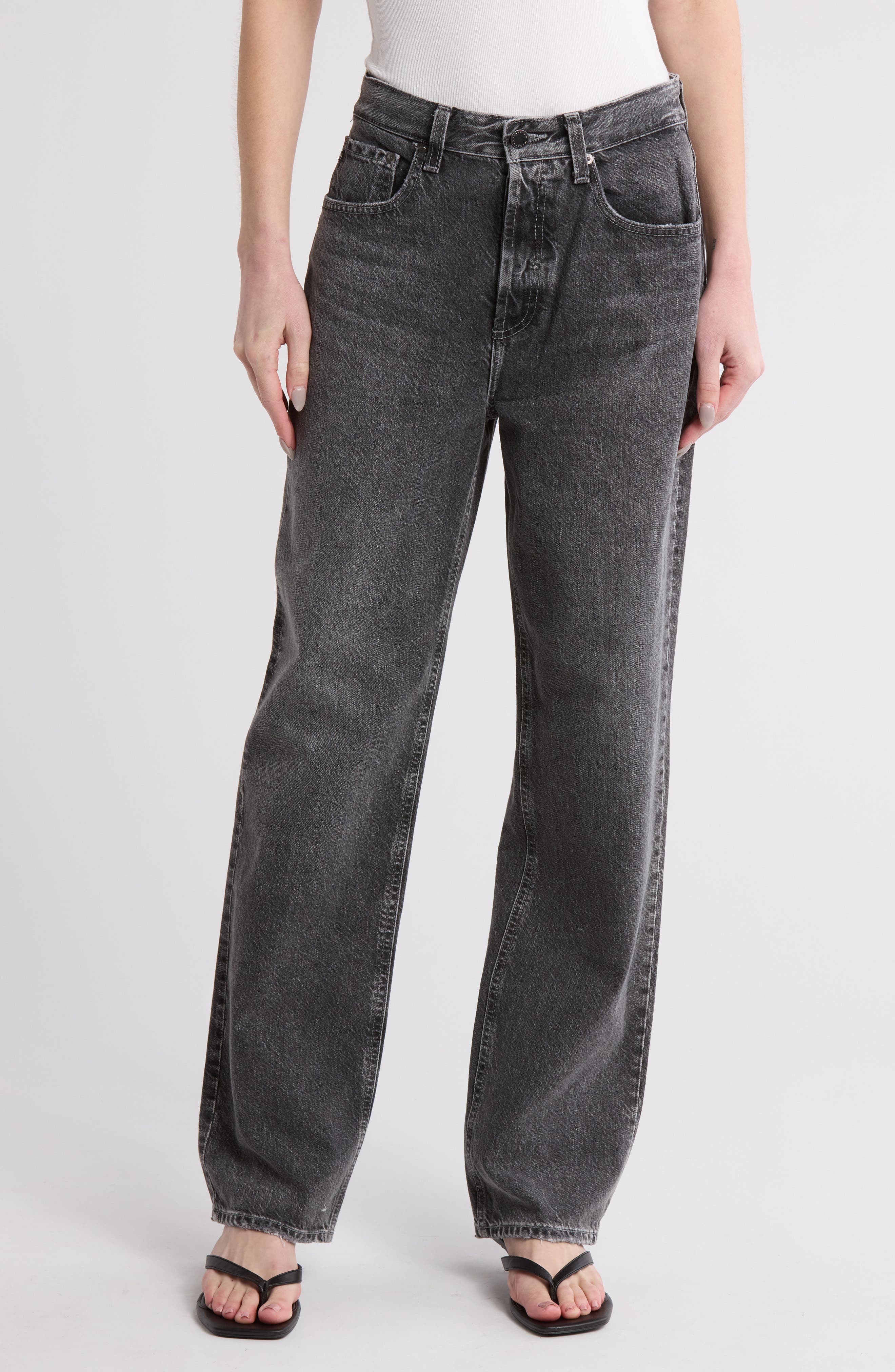 Clove High Waist Straight Leg Jeans - image 1