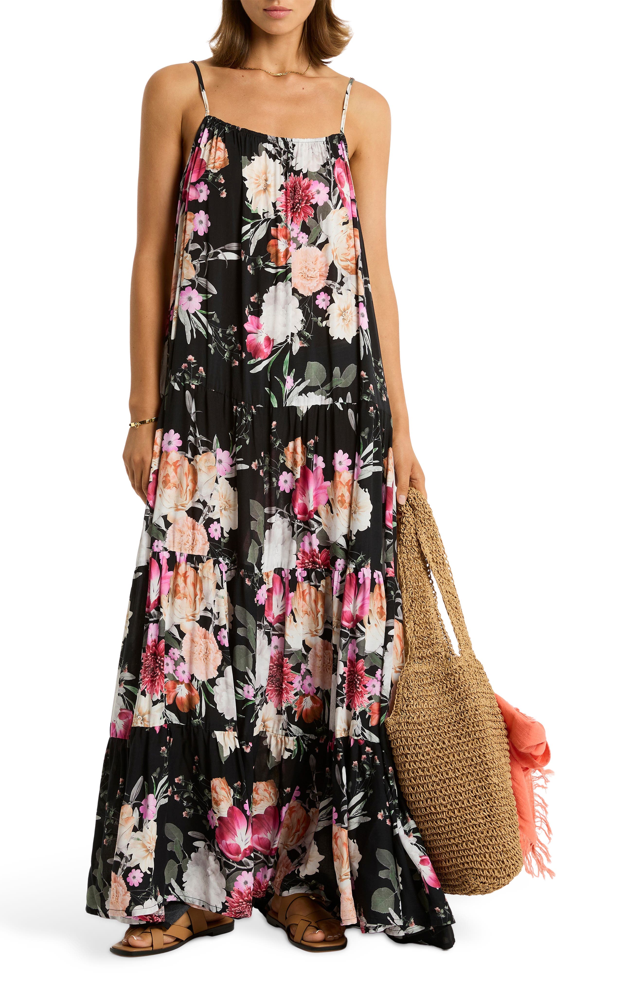 Belle Tiered Cover-Up Maxi Dress - image 1