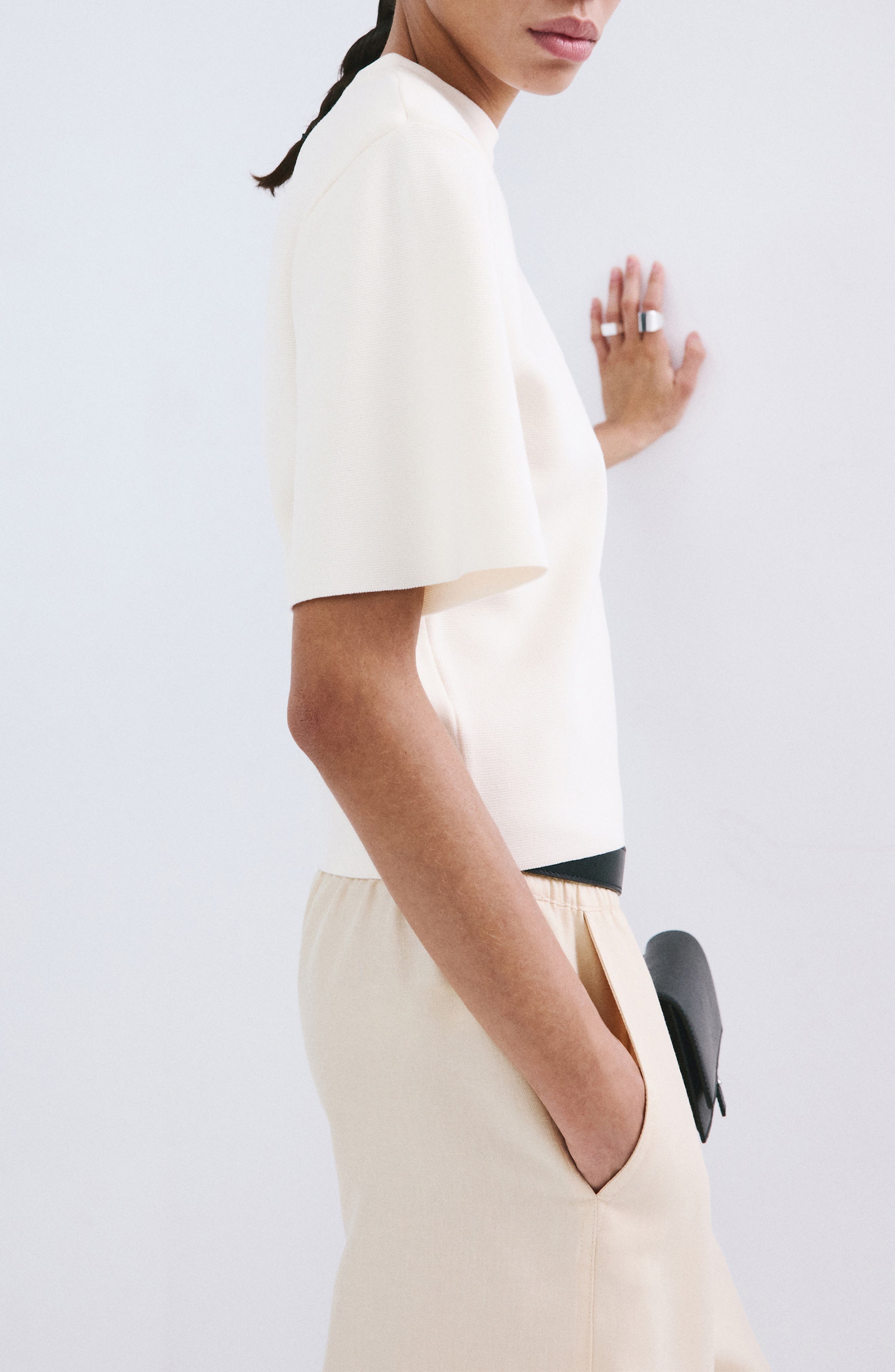 Short Sleeve Knit Sweater - image 2