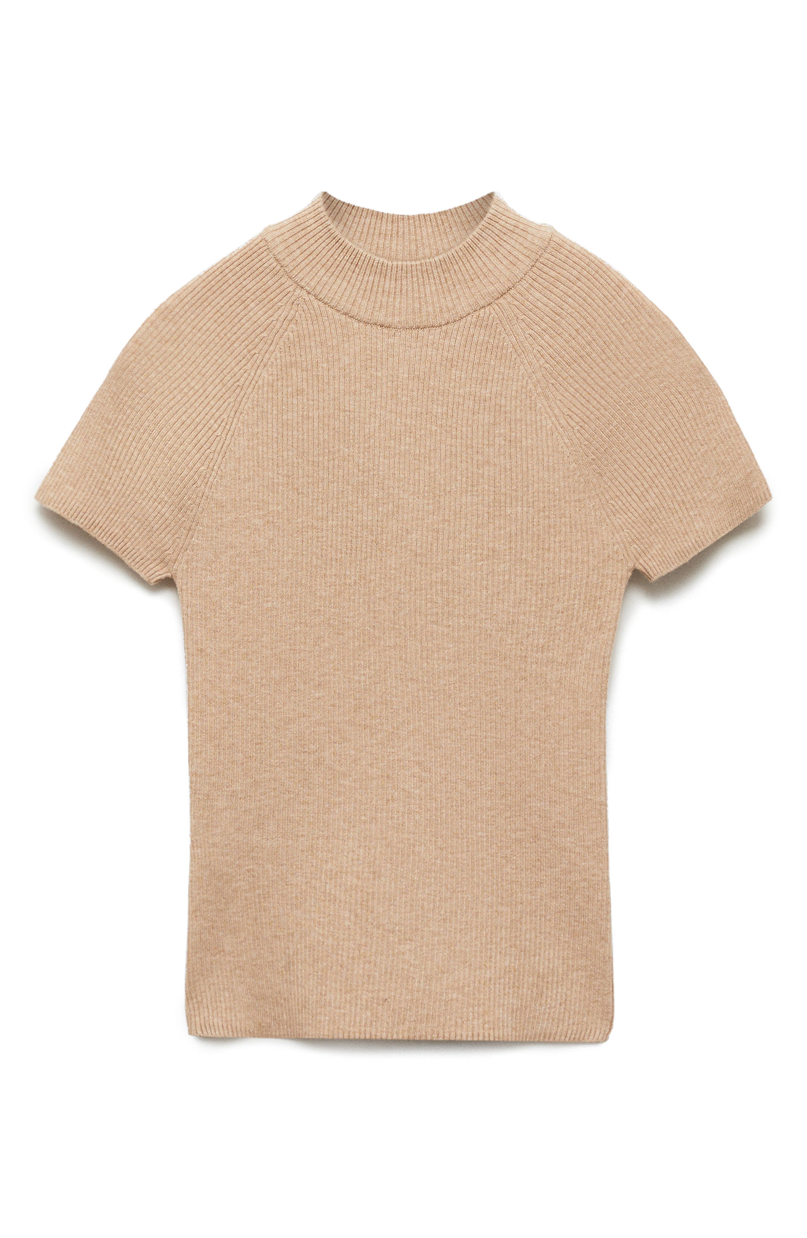 Perkins Mock Neck Rib Sweater