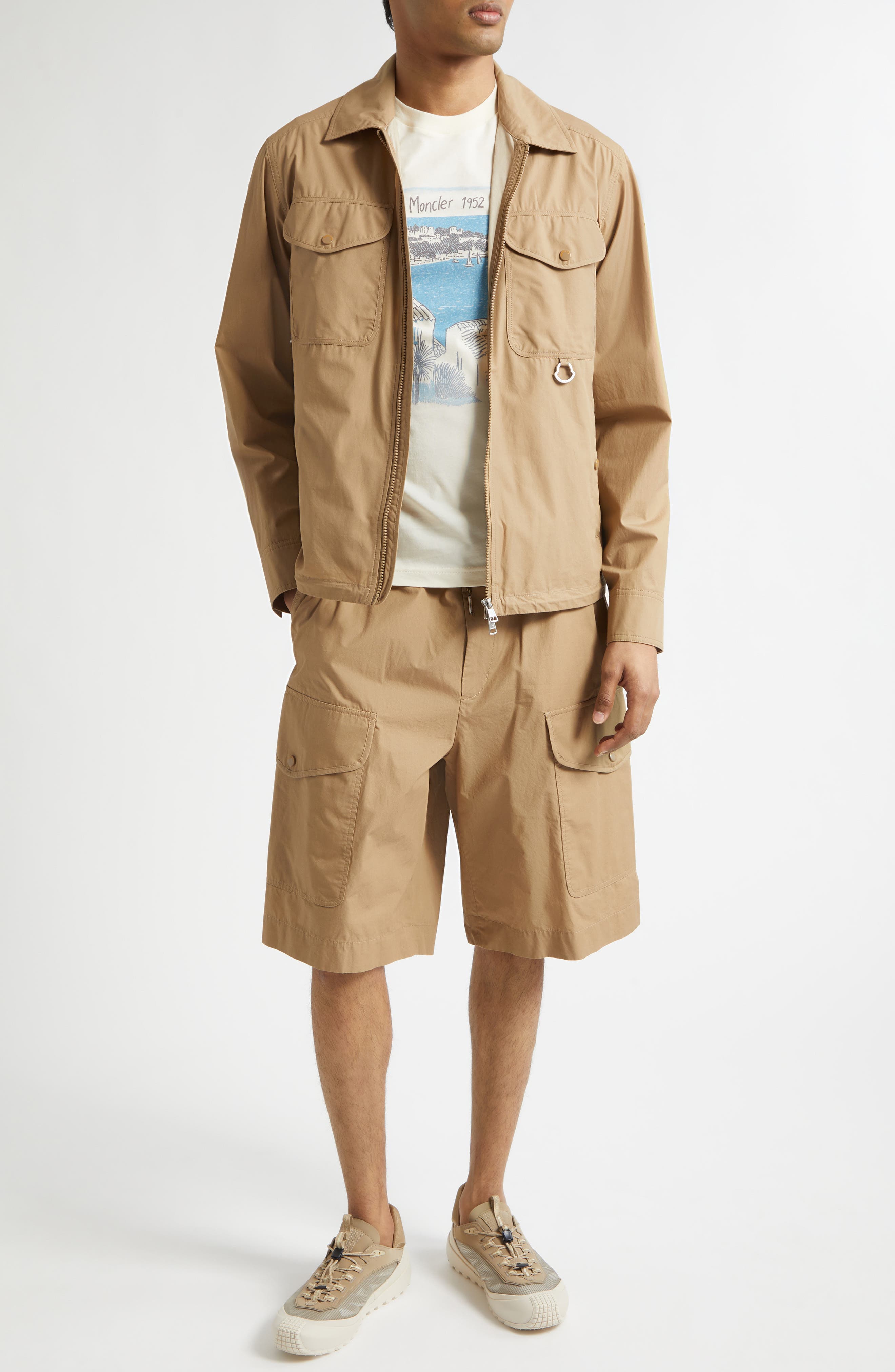Cotton Poplin Cargo Shorts - image 1