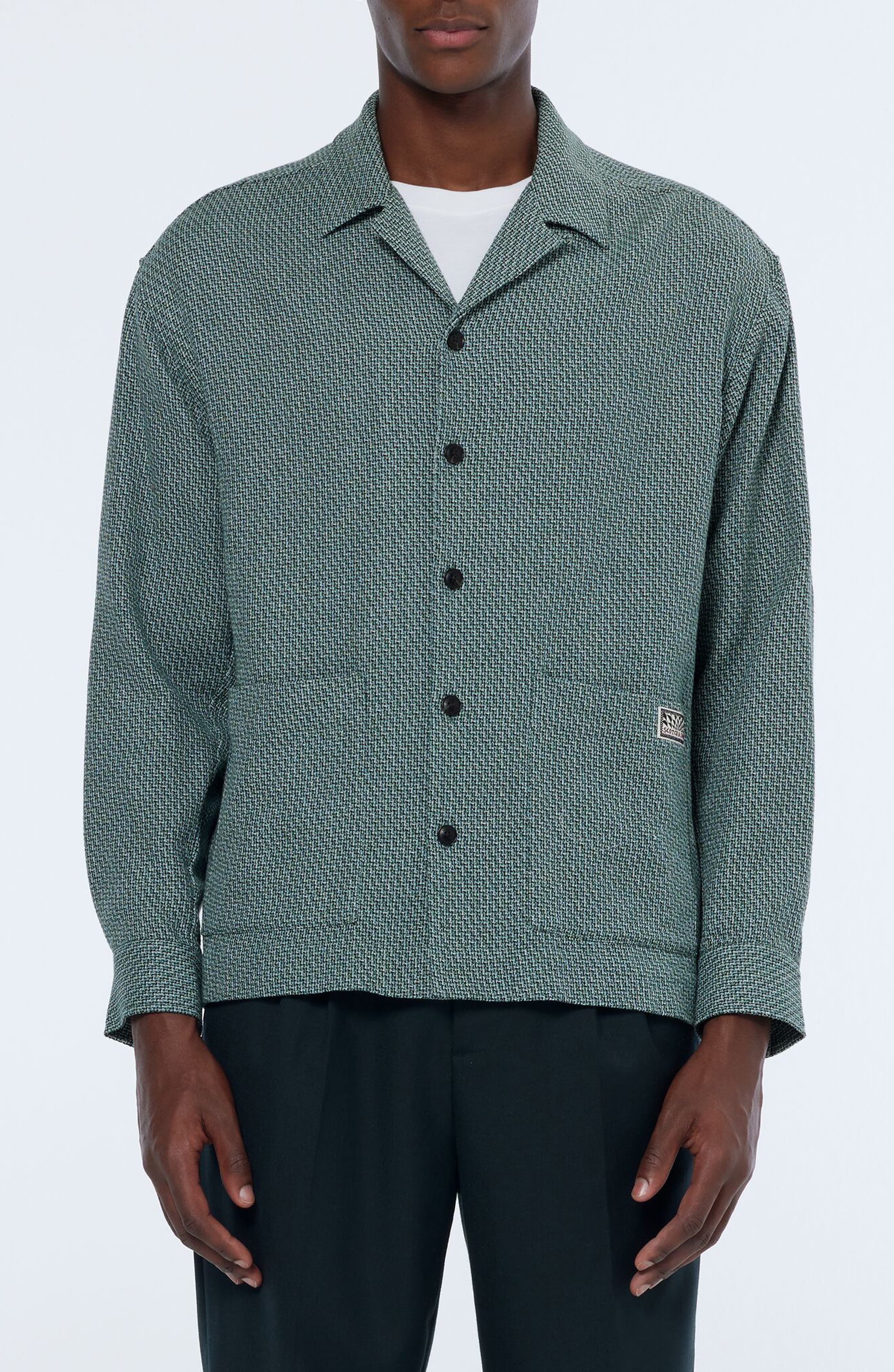 Textured Cotton Overshirt - image 1