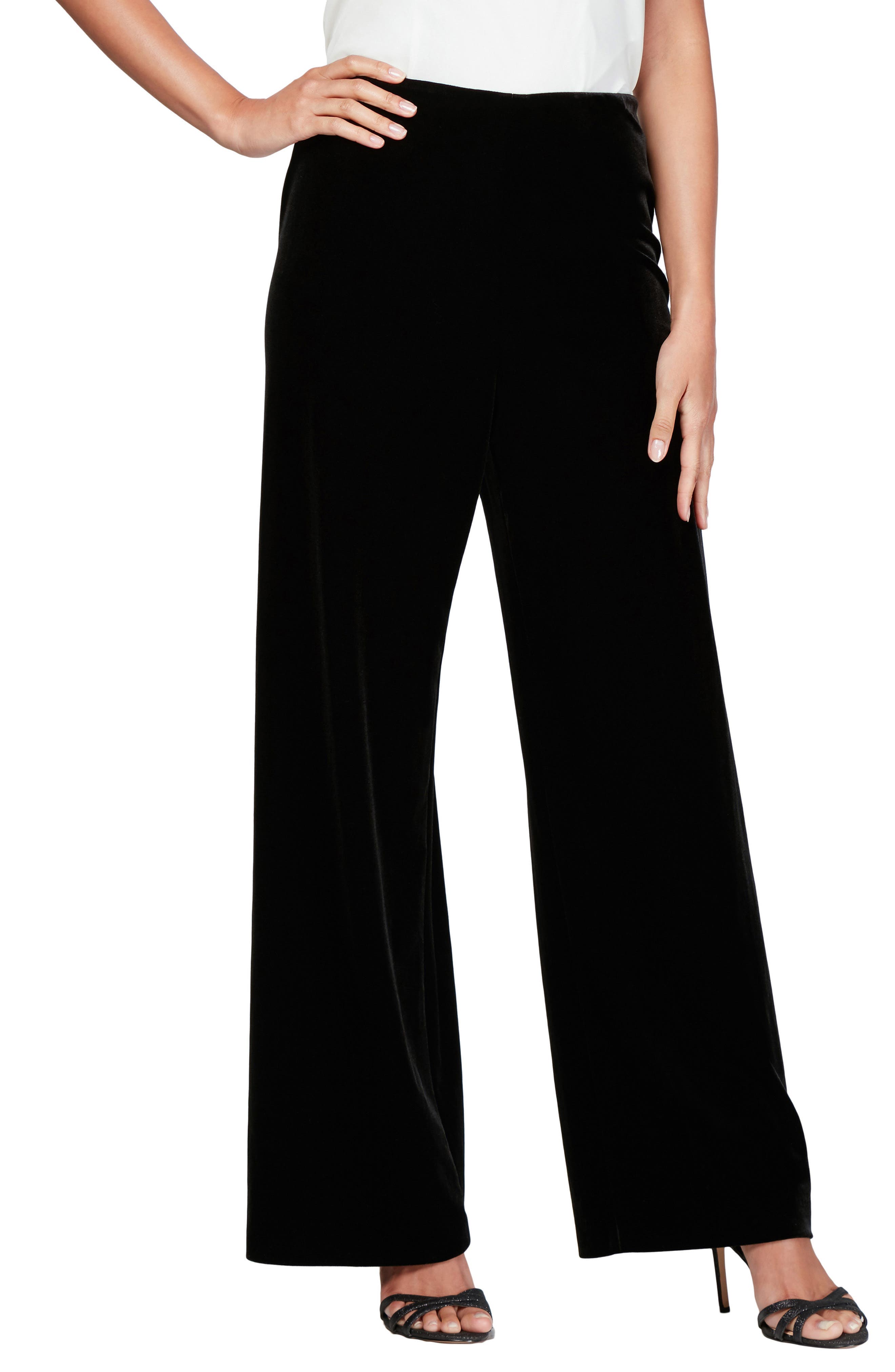 Slim Fit Velvet Pants - image 1