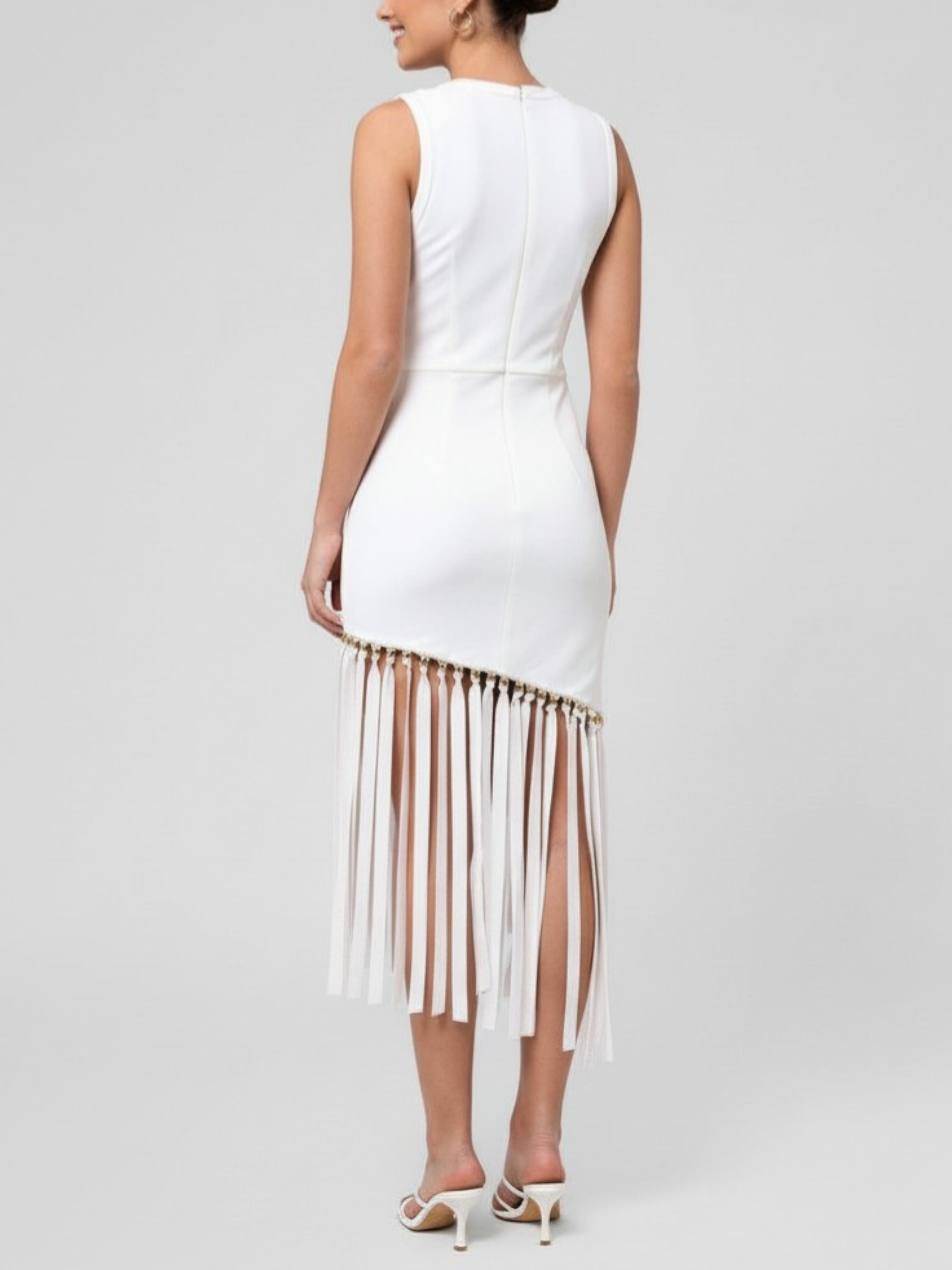 Catalina Fringe Midi Dress - image 2