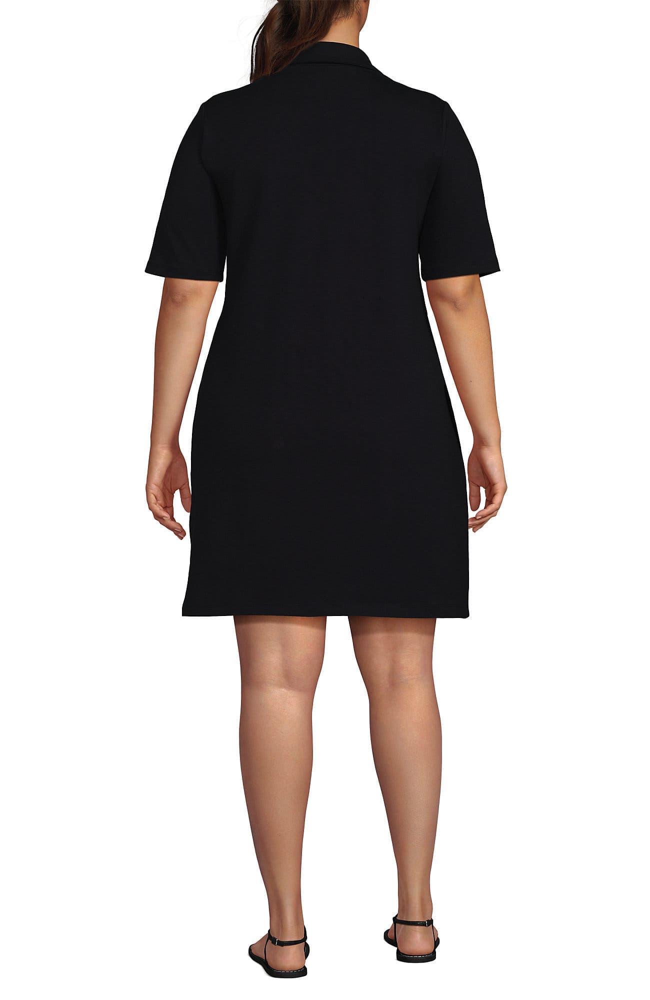 Plus Size Starfish Elbow Sleeve Polo Dress - image 2