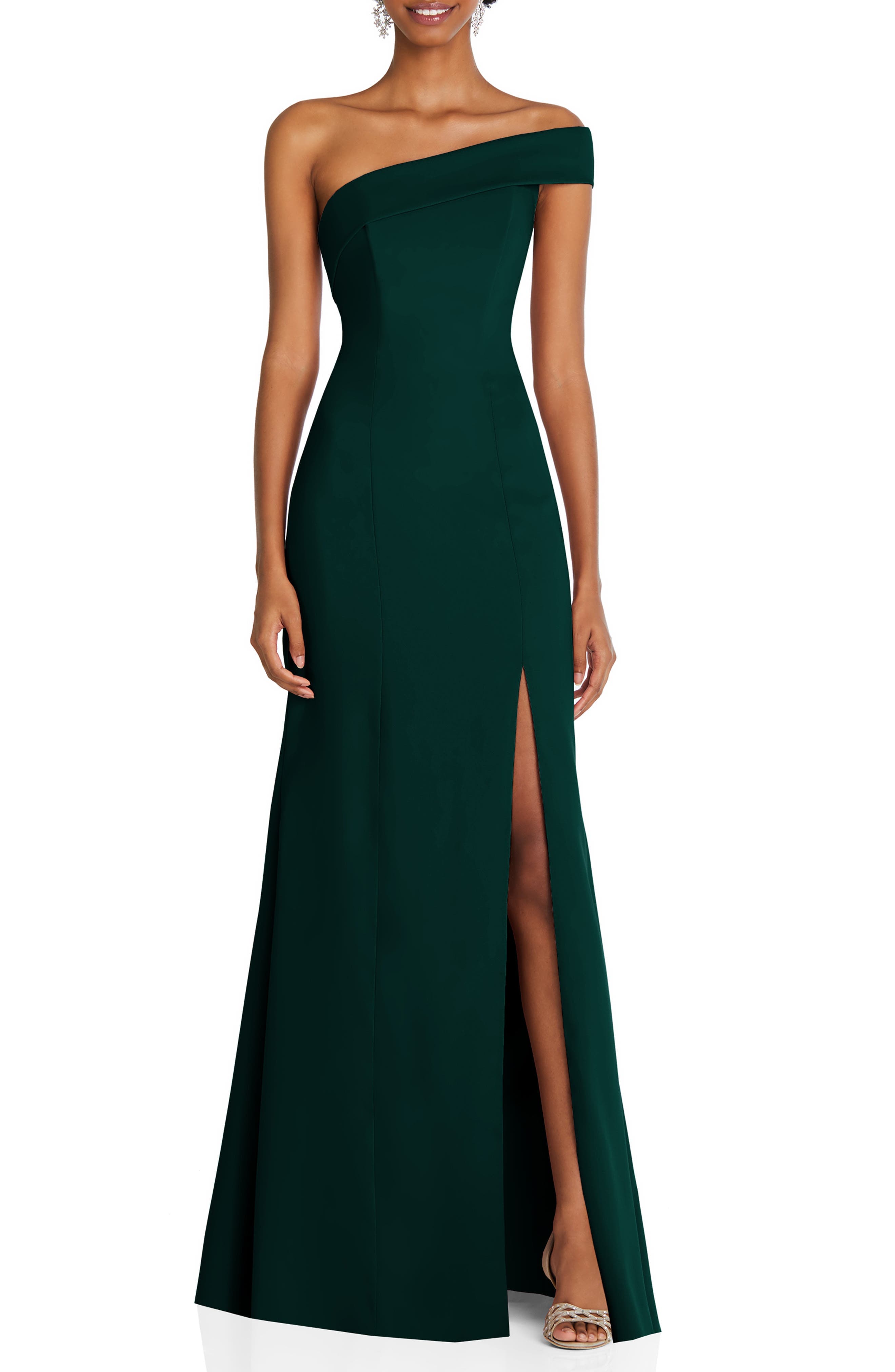 One-Shoulder Evening Gown - image 1