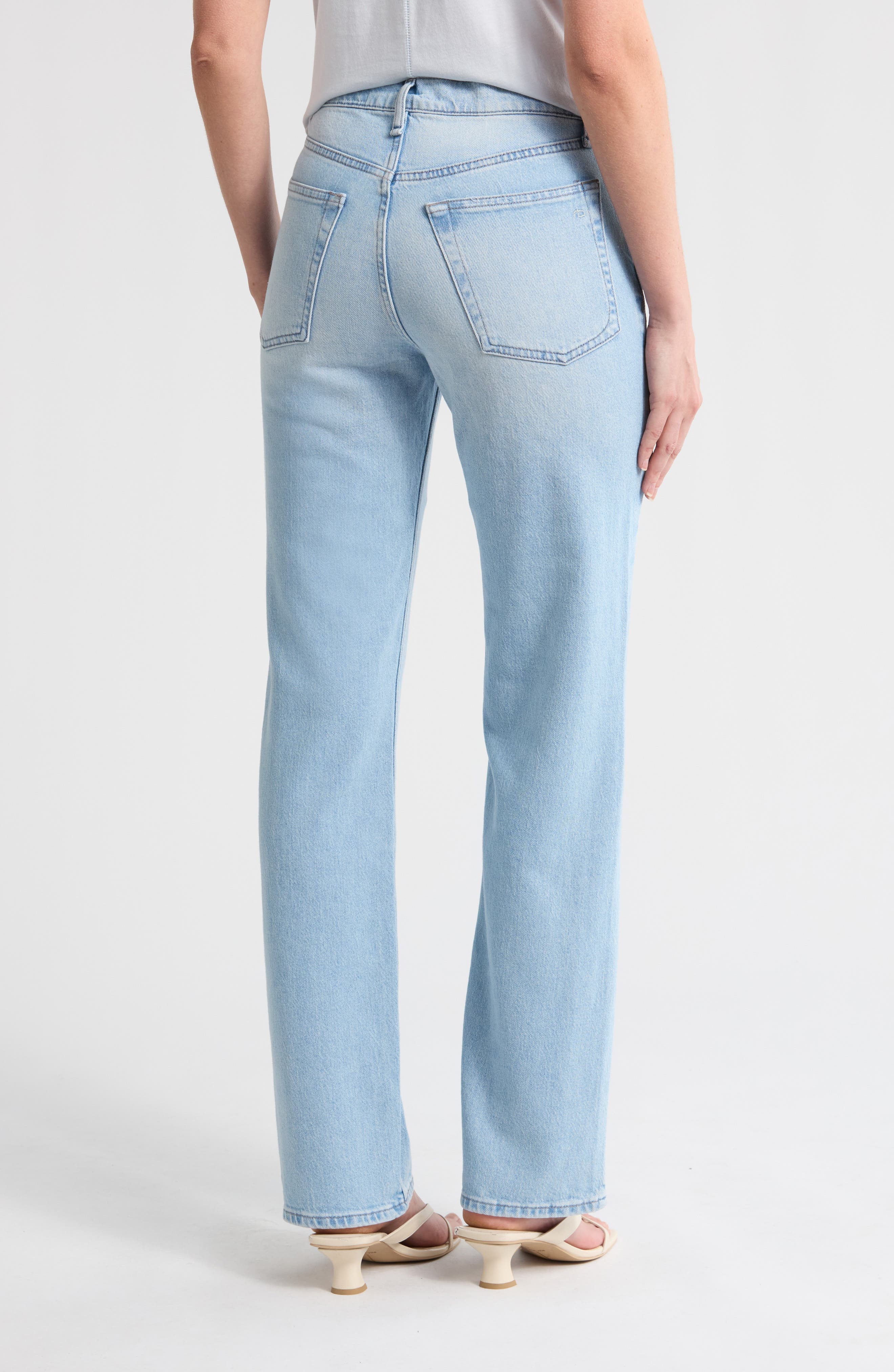Hattie Mid Rise Straight Leg Jeans - image 2