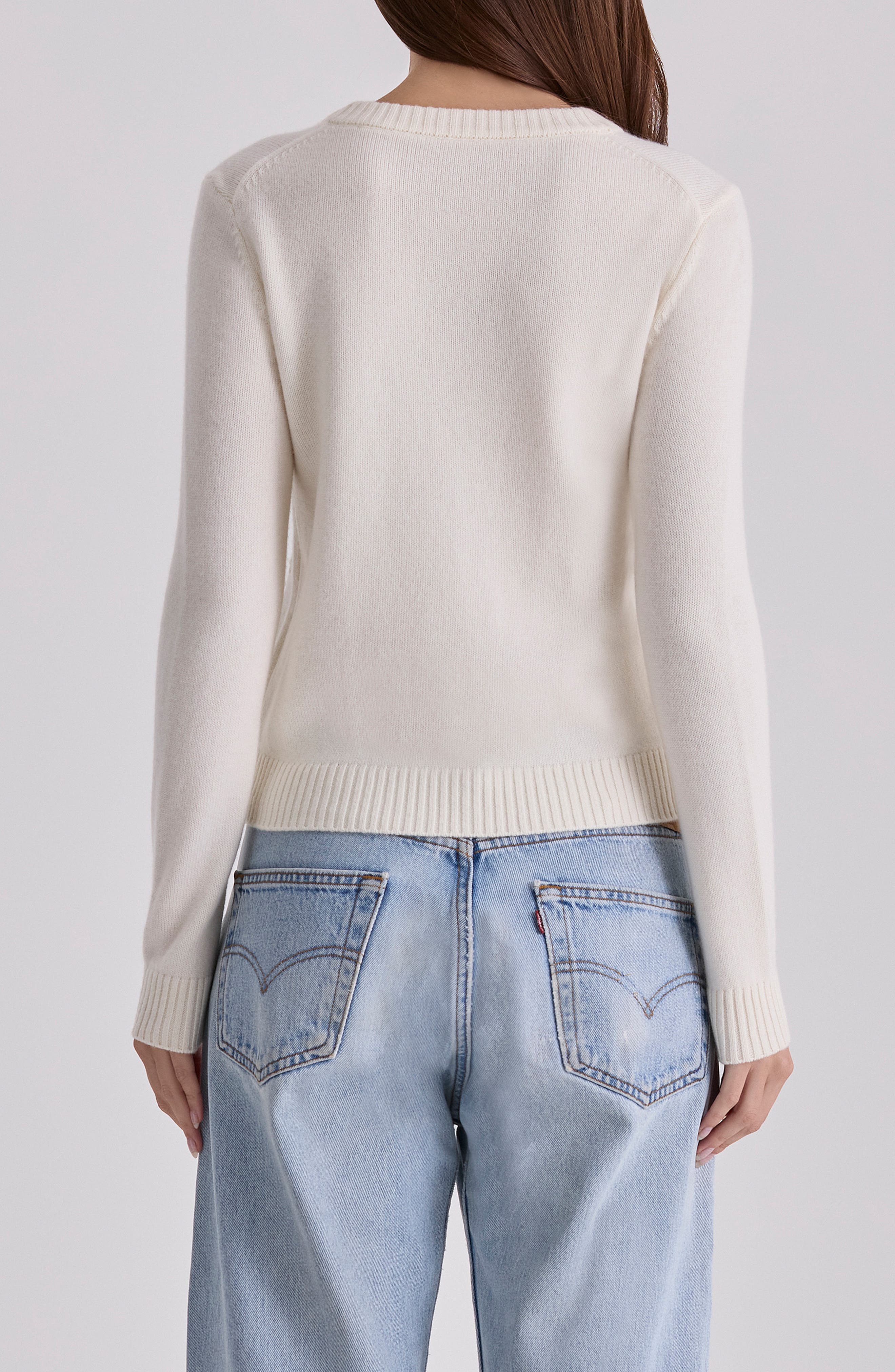 Poppie Embroidered Wool & Cashmere Cardigan - image 2