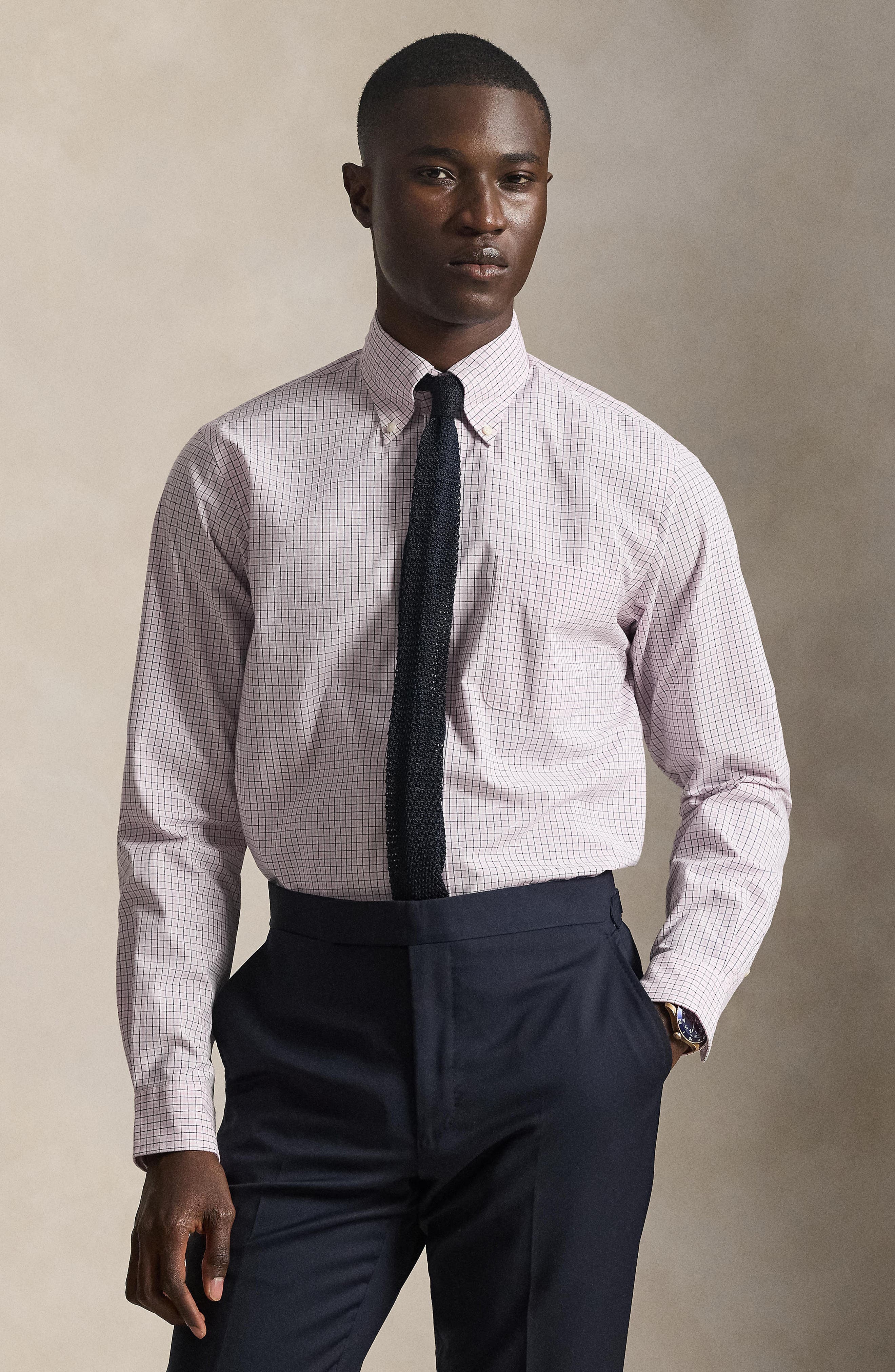 Classic Fit Check Cotton Poplin Button-Down Shirt - image 2