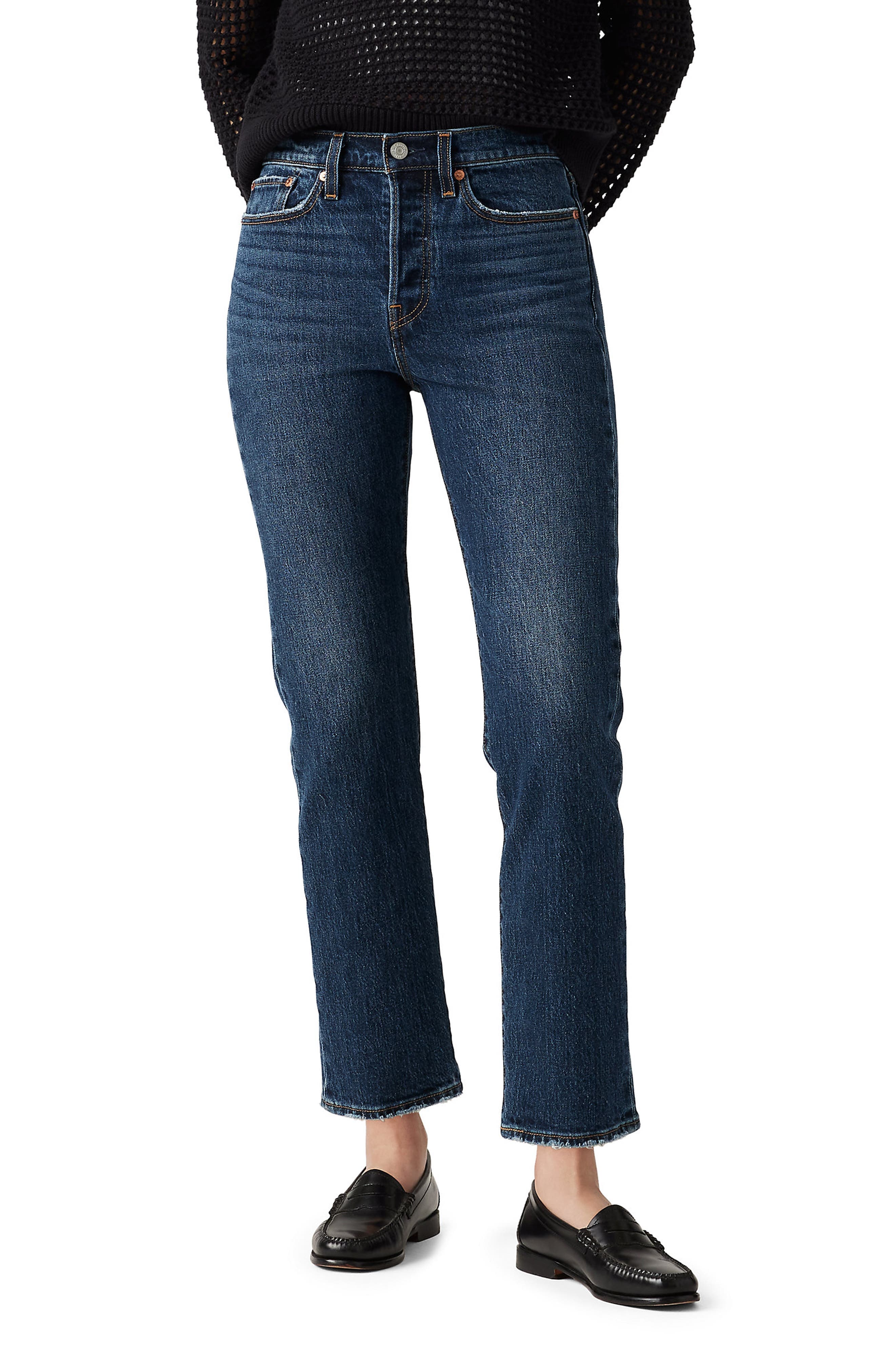 Wedgie High Waist Crop Straight Leg Jeans - image 1