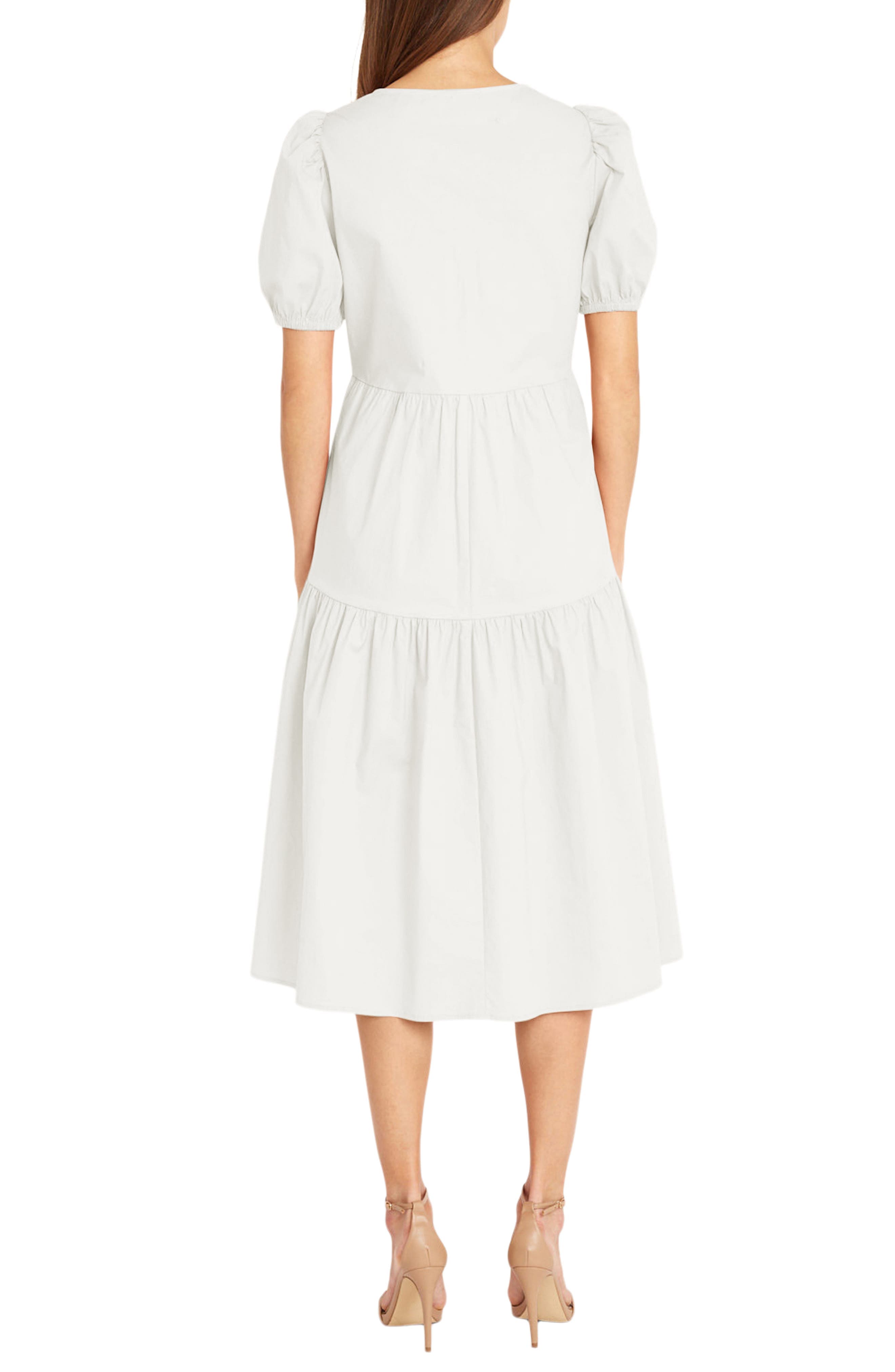 Solid Cotton Midi Dress - image 2