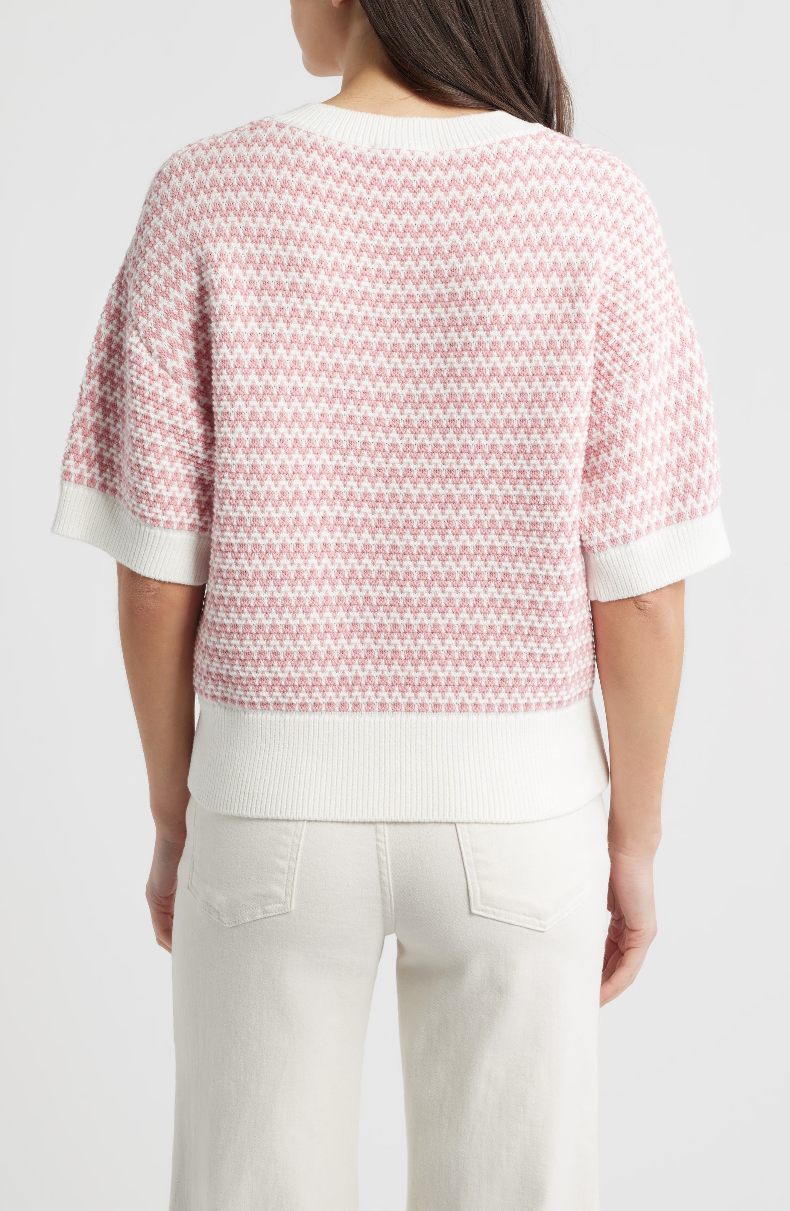 Jacquard Popover Sweater - image 2