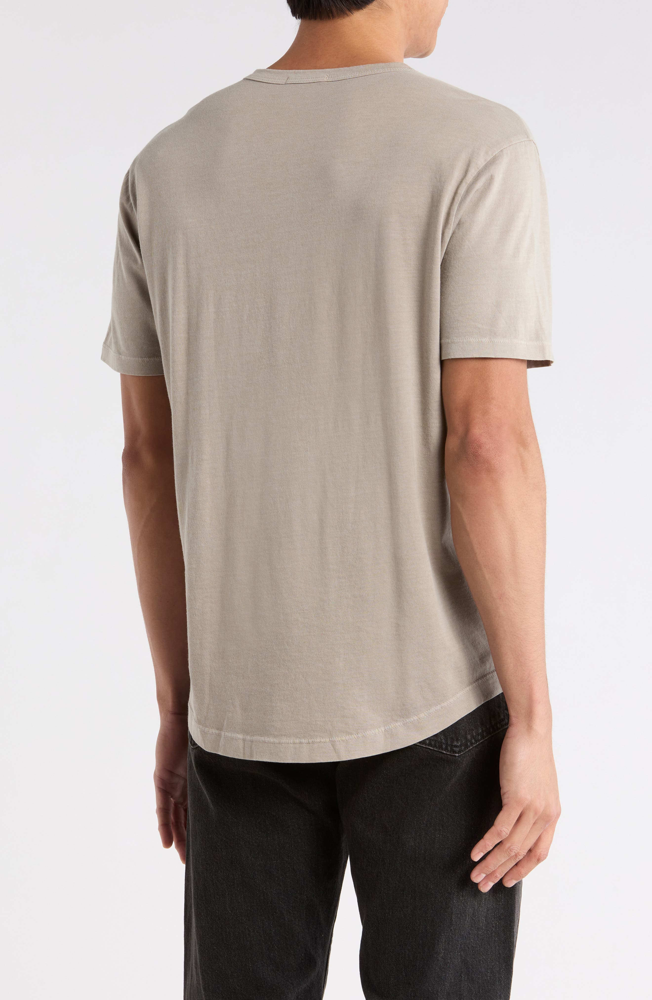 Pima Cotton Curved Hem T-Shirt - image 2