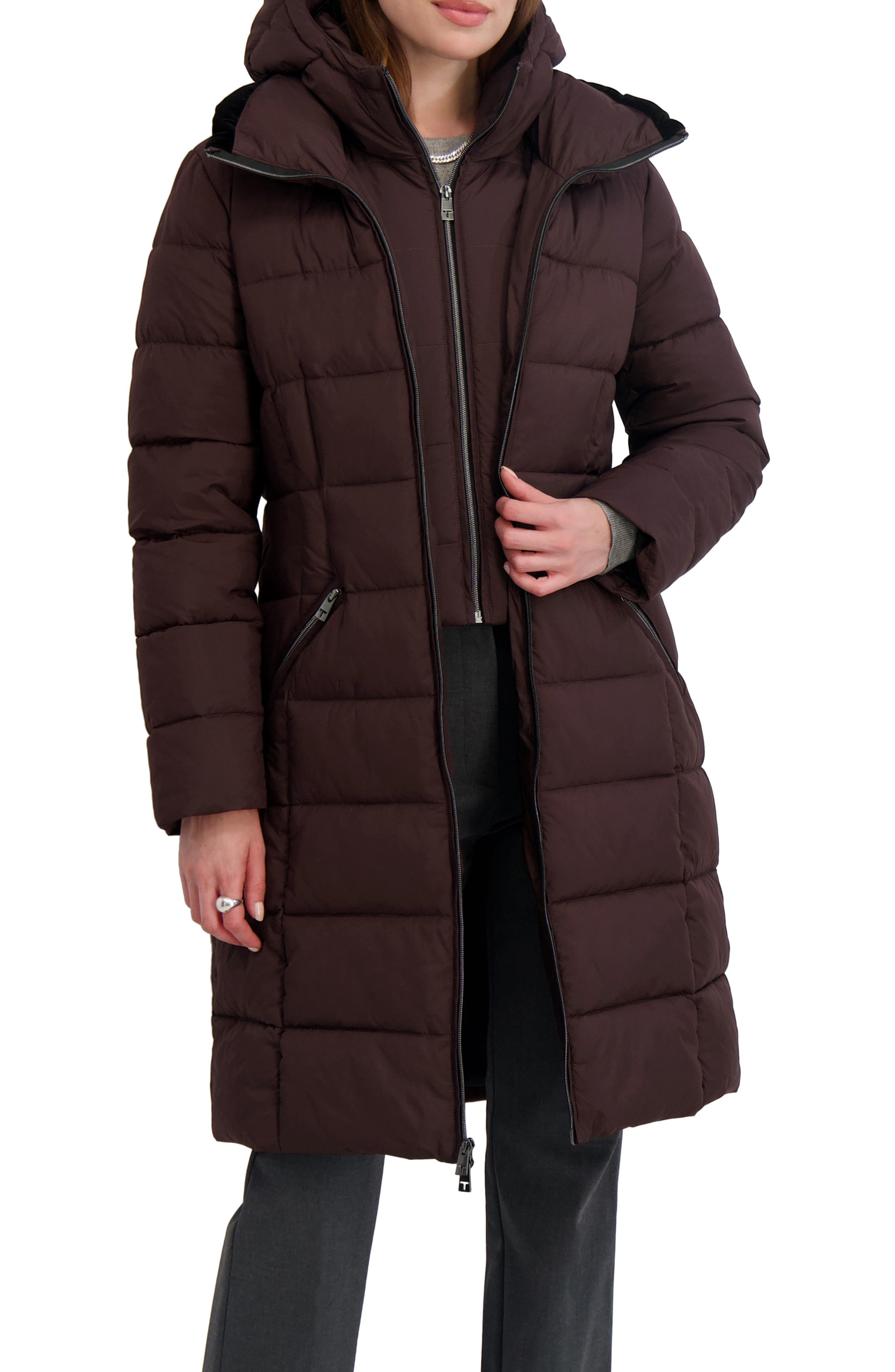 Greta Longline Hooded Coat - image 1