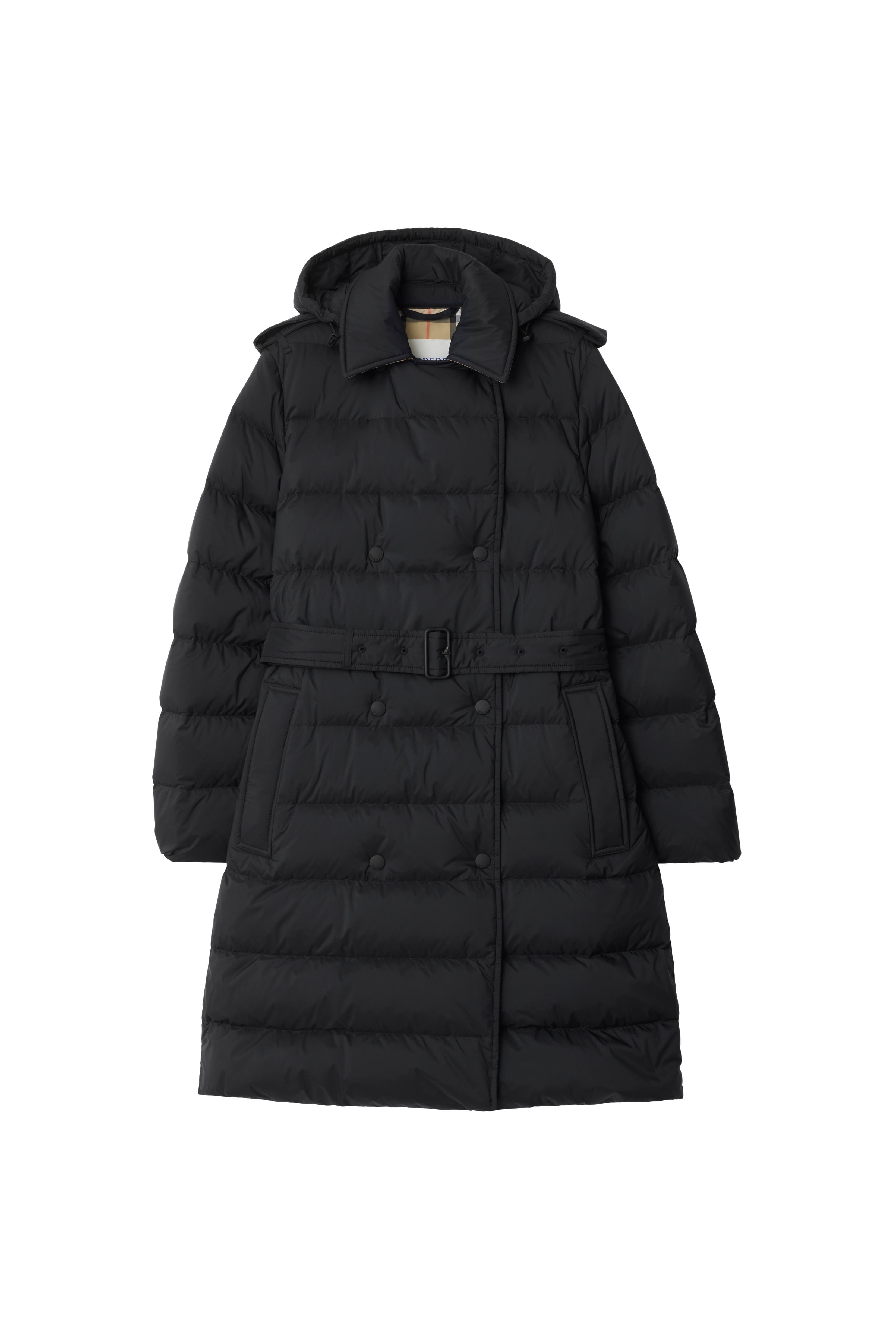 Mid-length Nylon Hooded Puffer Coat - image 2