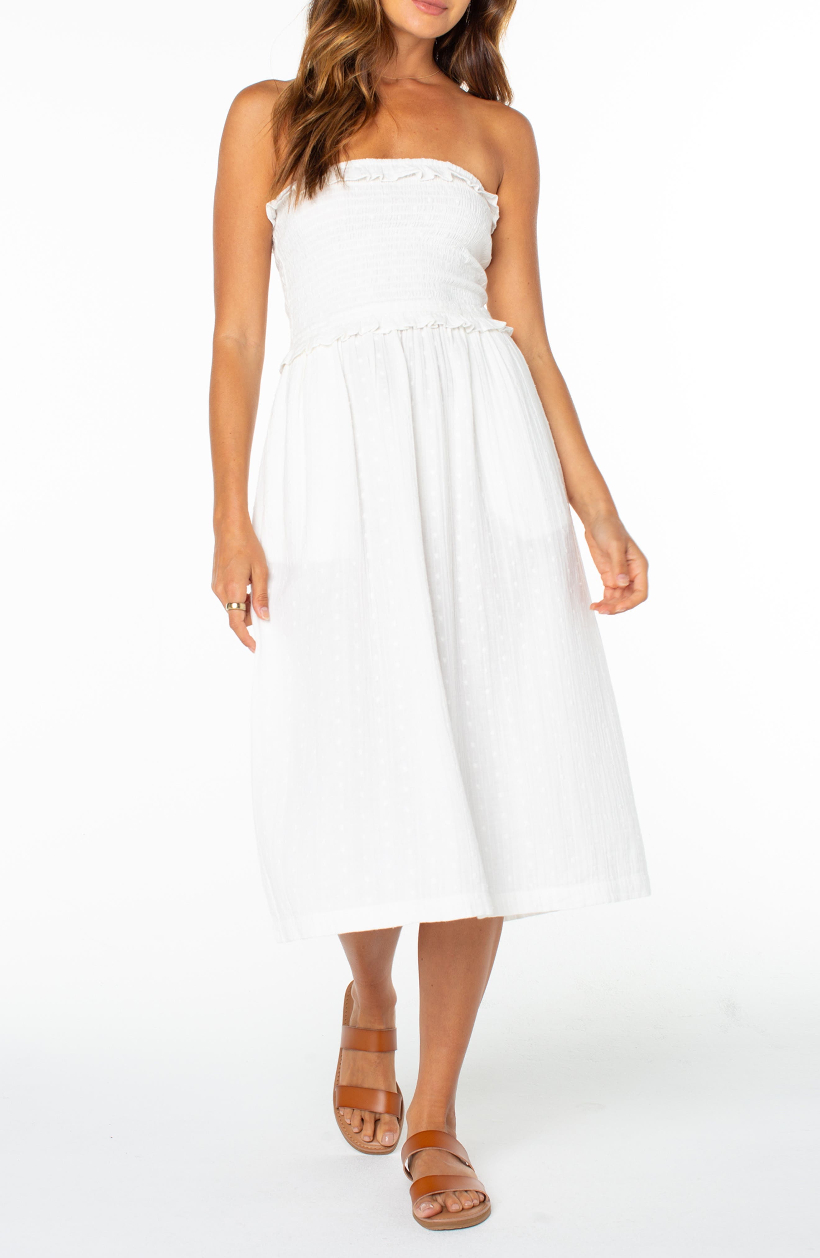 Avalon Strapless Midi Dress - image 1