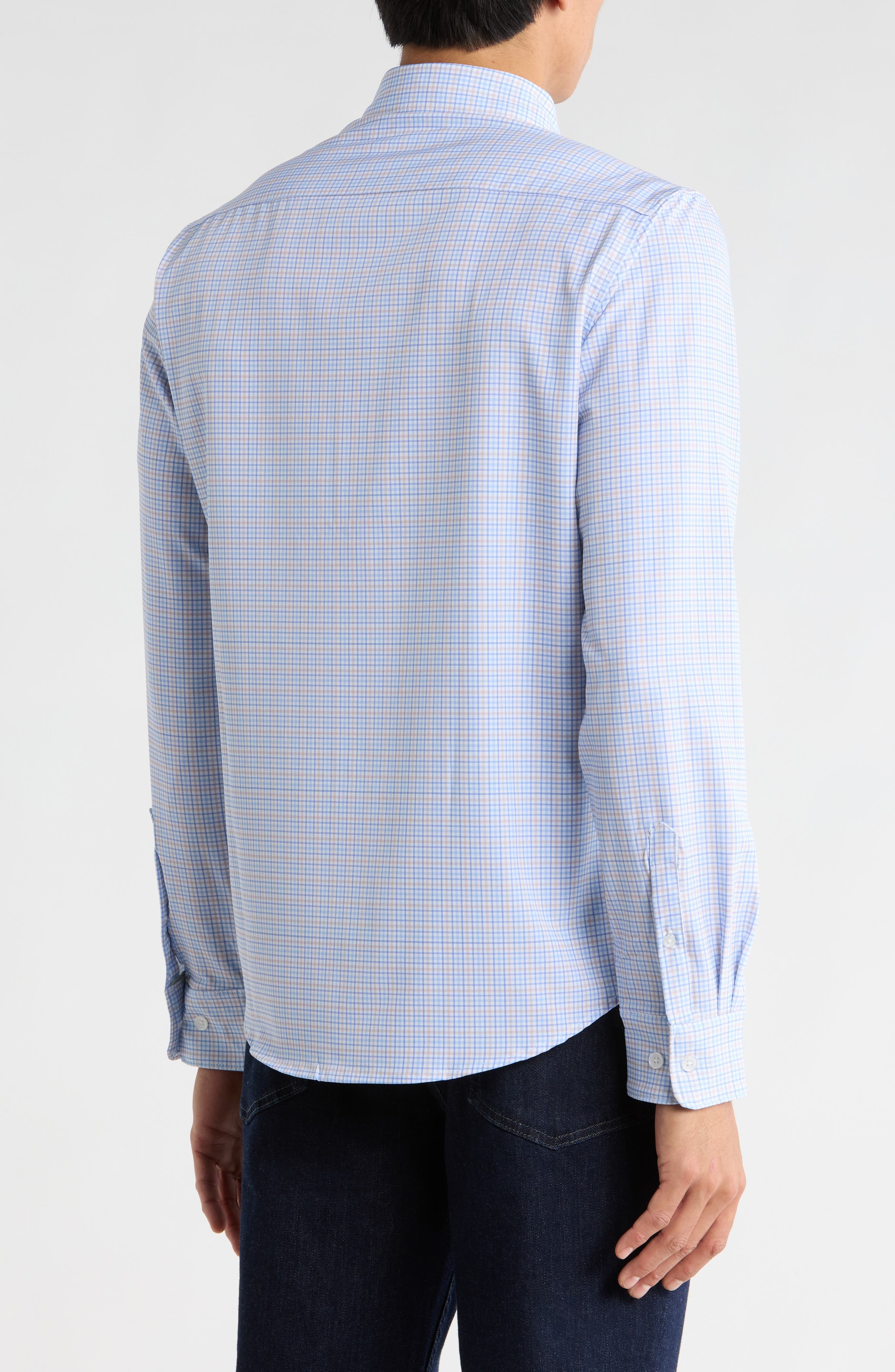Plaid Performance Button-Up Shirt - image 2