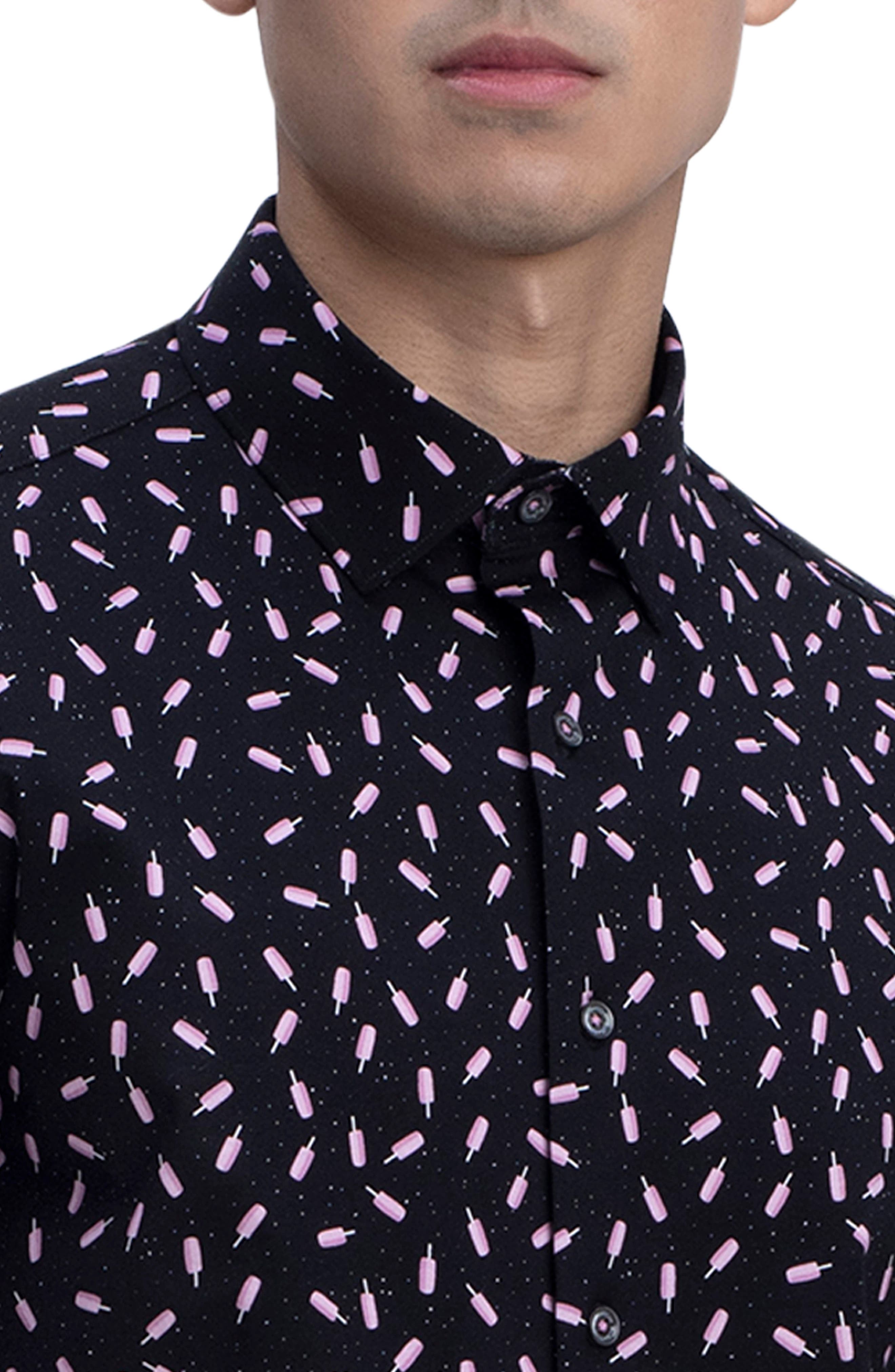 OoohCotton Ice Pop Print Short Sleeve Button-Up Shirt - image 2