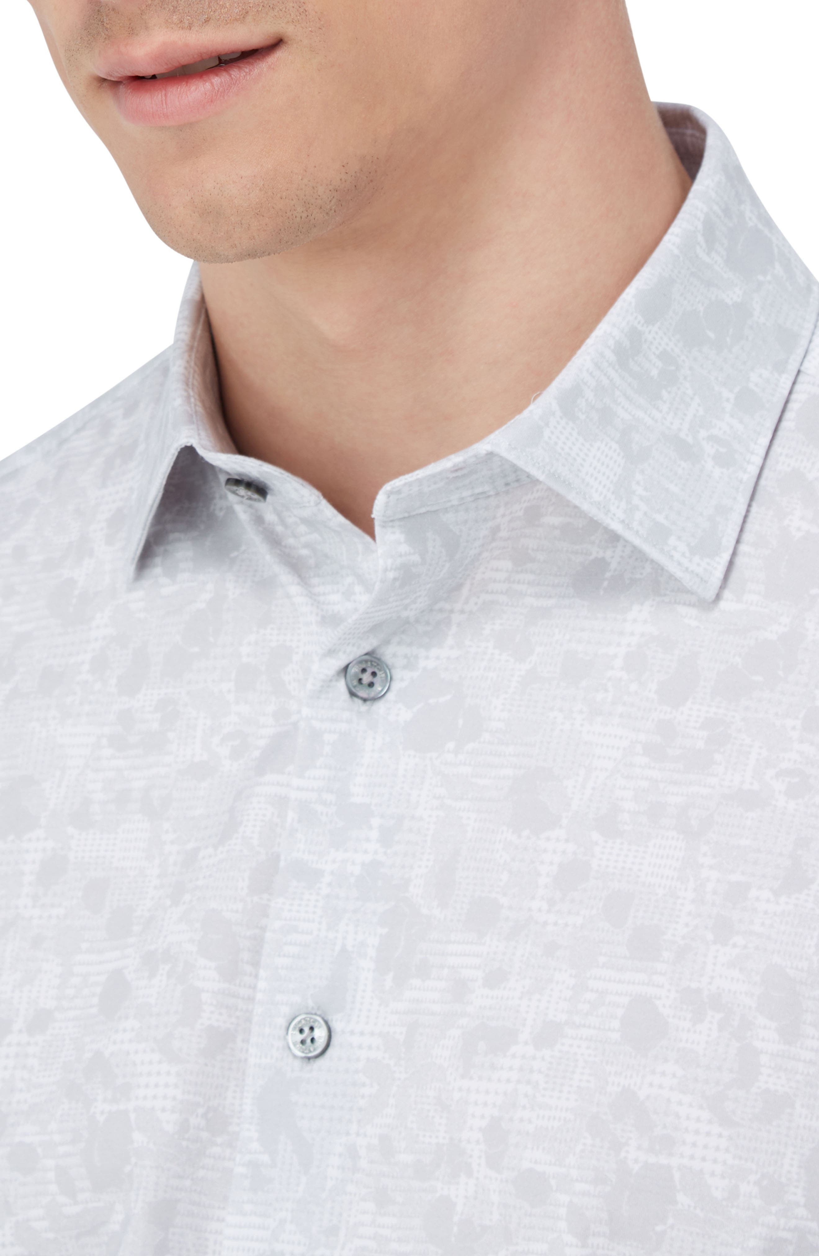 James OoohCotton Floral Abstract Print Button-Up Shirt - image 2