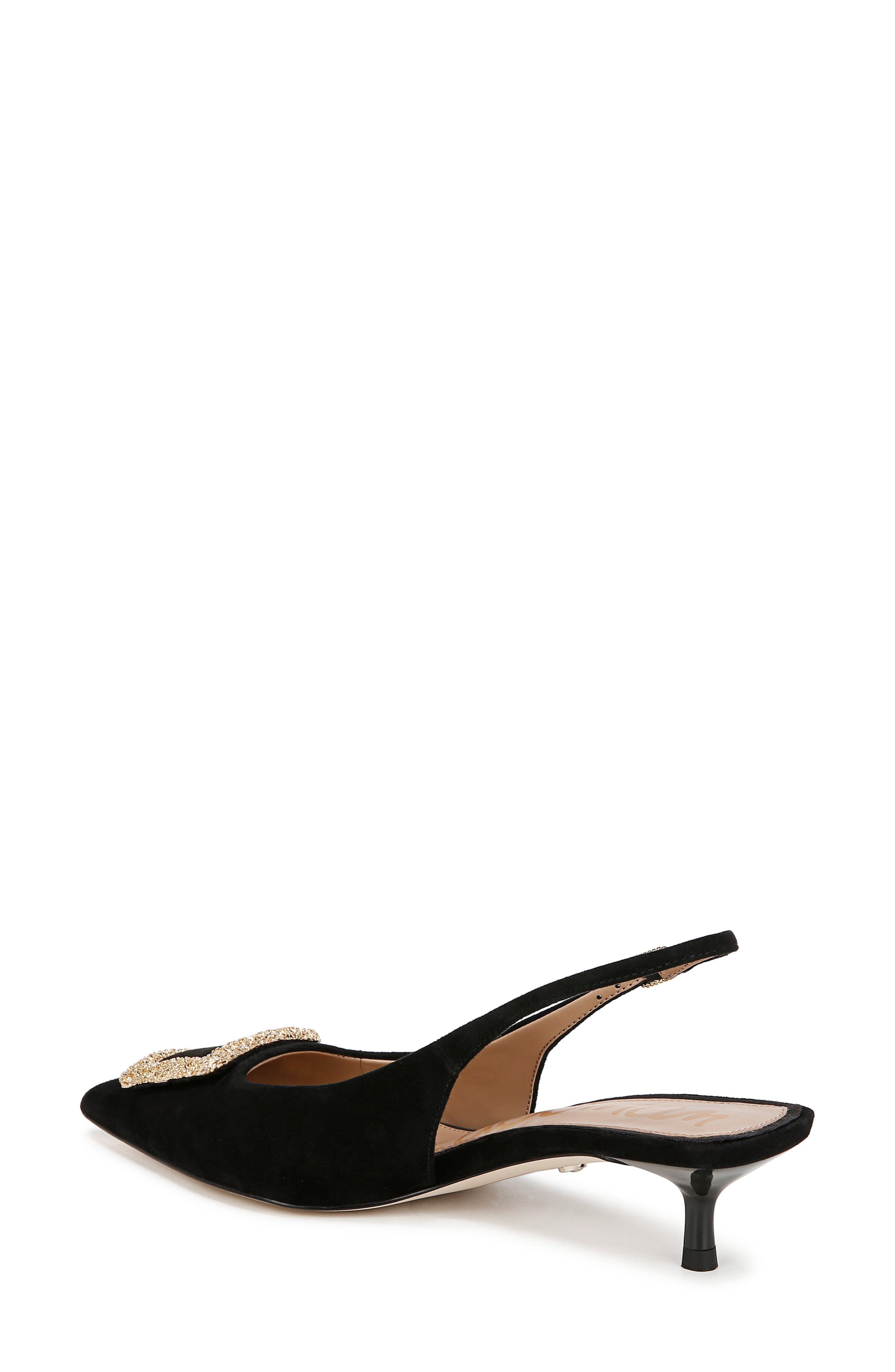 Kammie Slingback Pointed Toe Kitten Heel Pump - image 2
