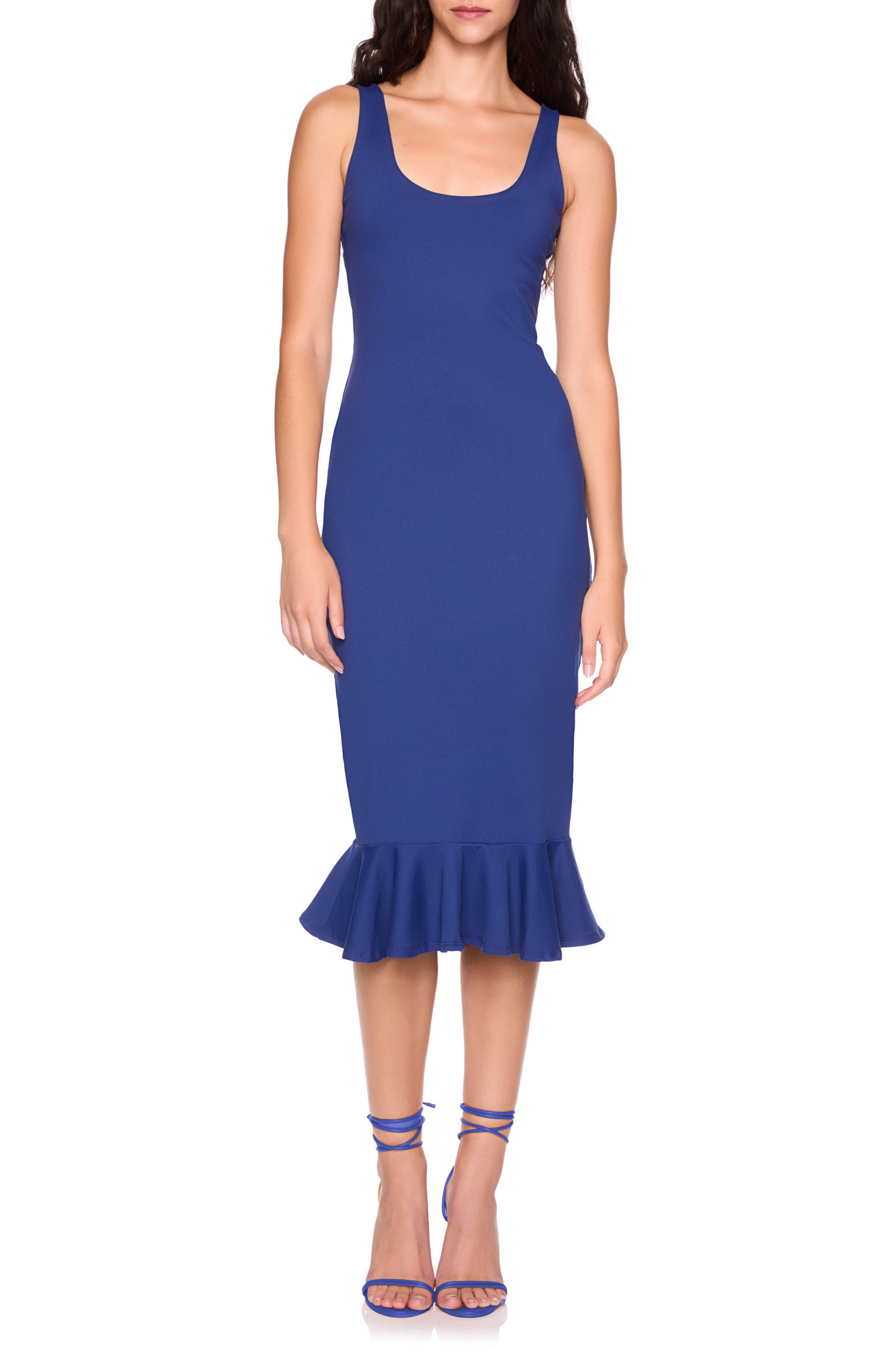 Flutter Hem Midi Tank Dress - image 1