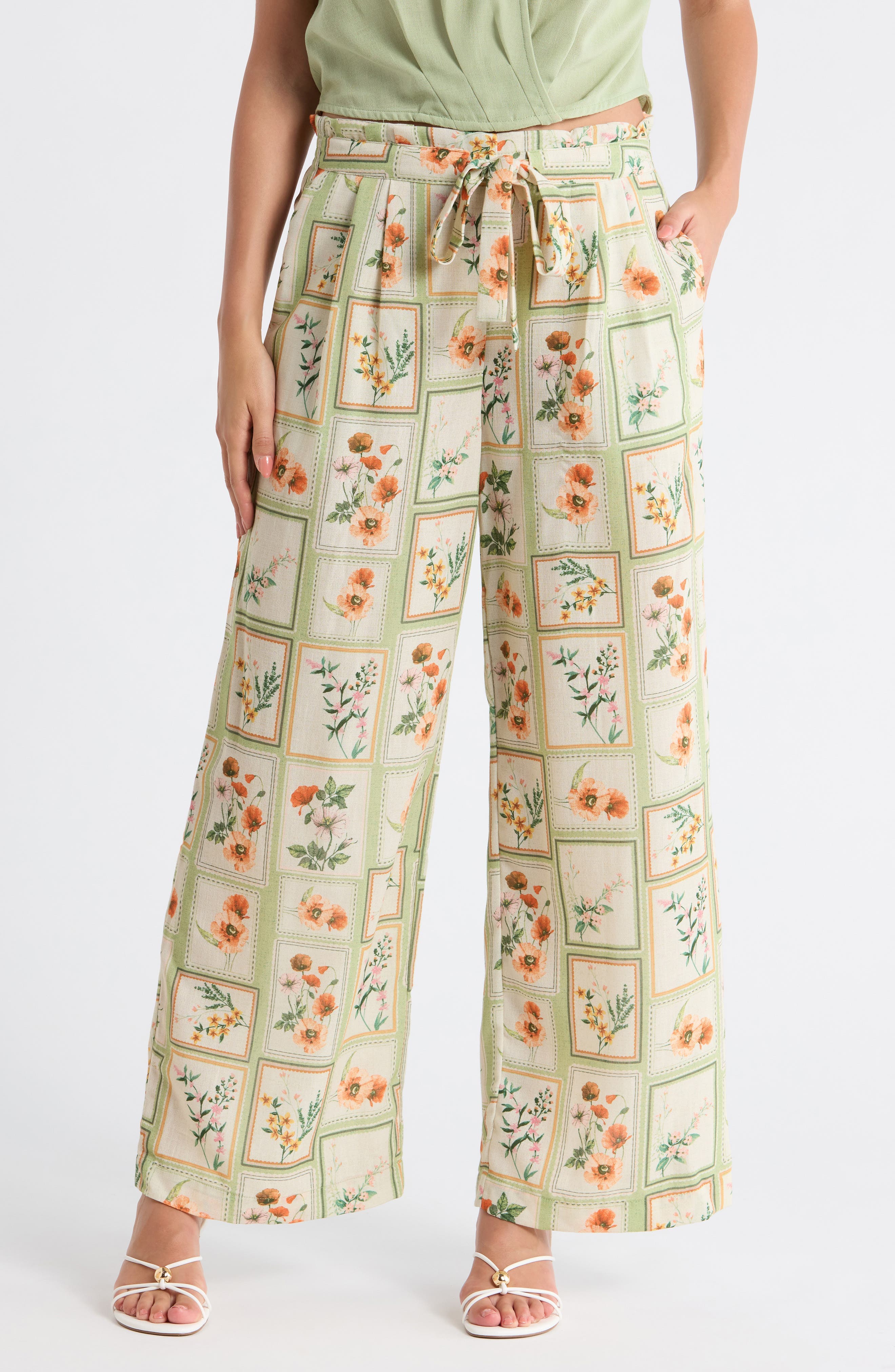 Matching Postcard Floral Pants - image 1