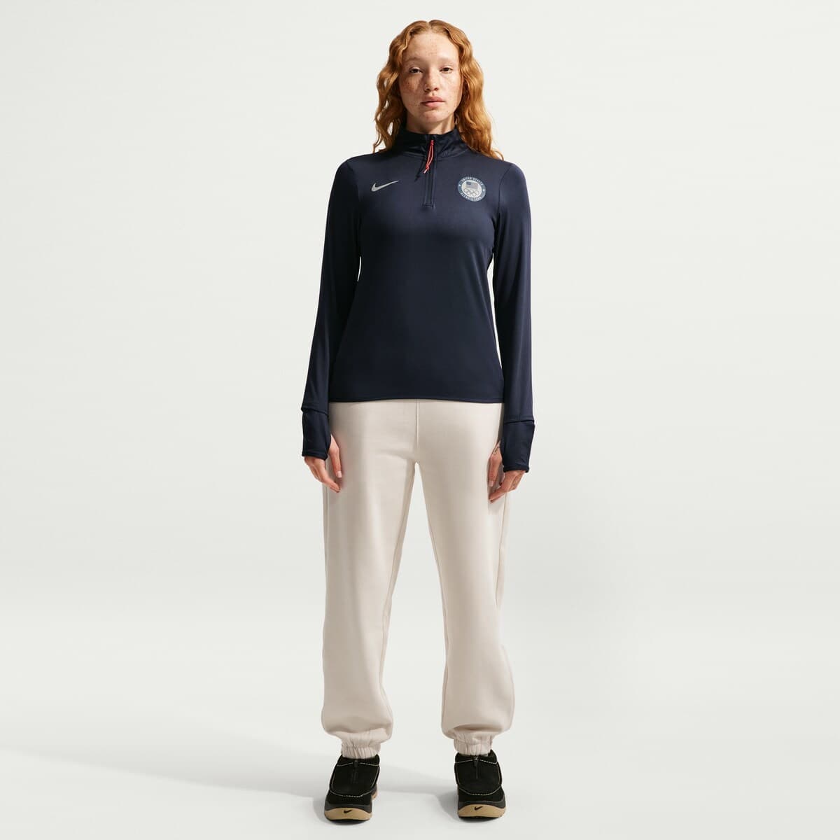 Women's Nike ACG  Navy Team USA Element Dri-FIT Half-Zip Jacket - image 1